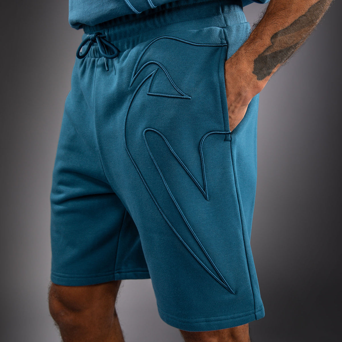 Venum Giant 3D Katoenen Short - Oceaanblauw