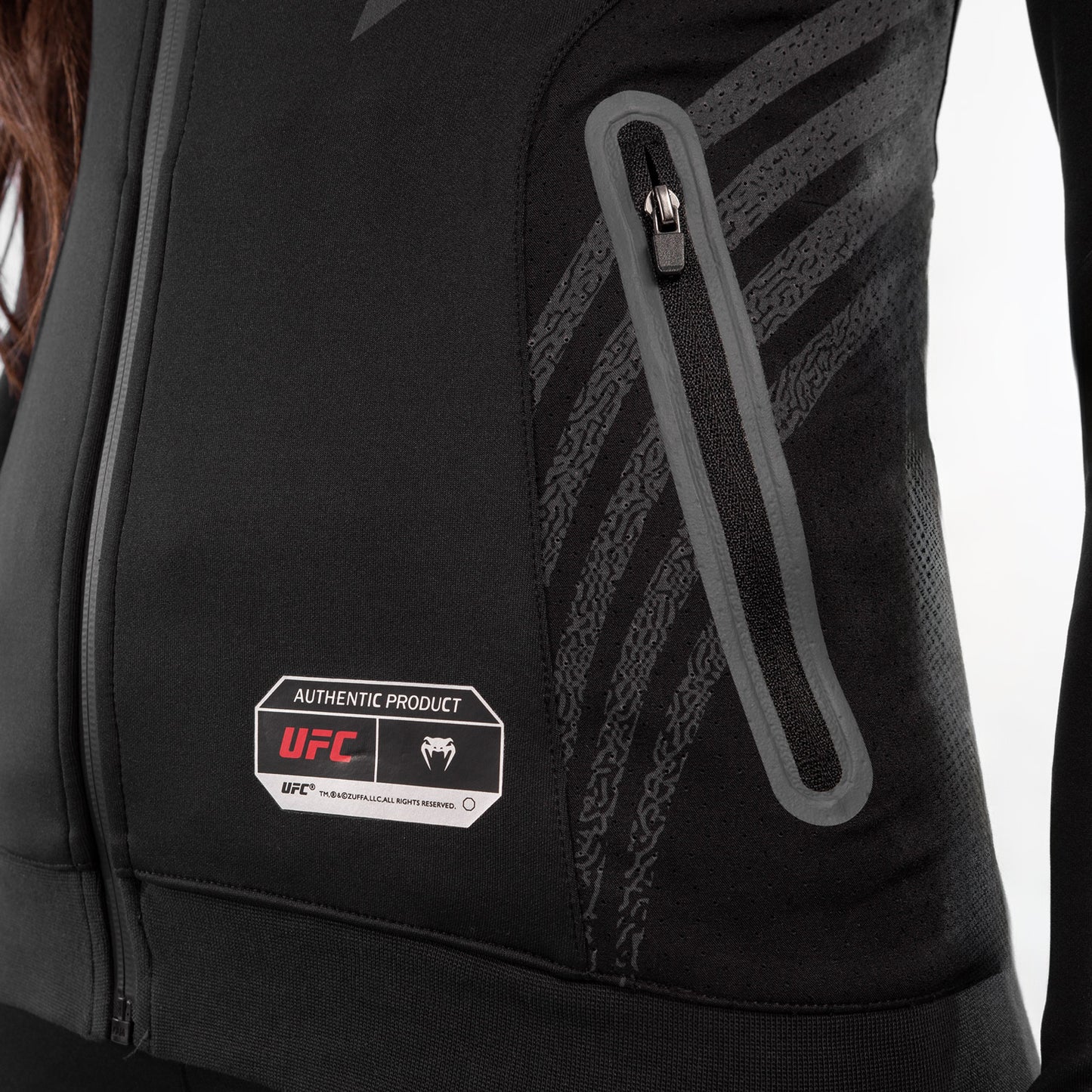 UFC Venum Authentic Fight Night Walkout Hoodie voor dames - Zwart