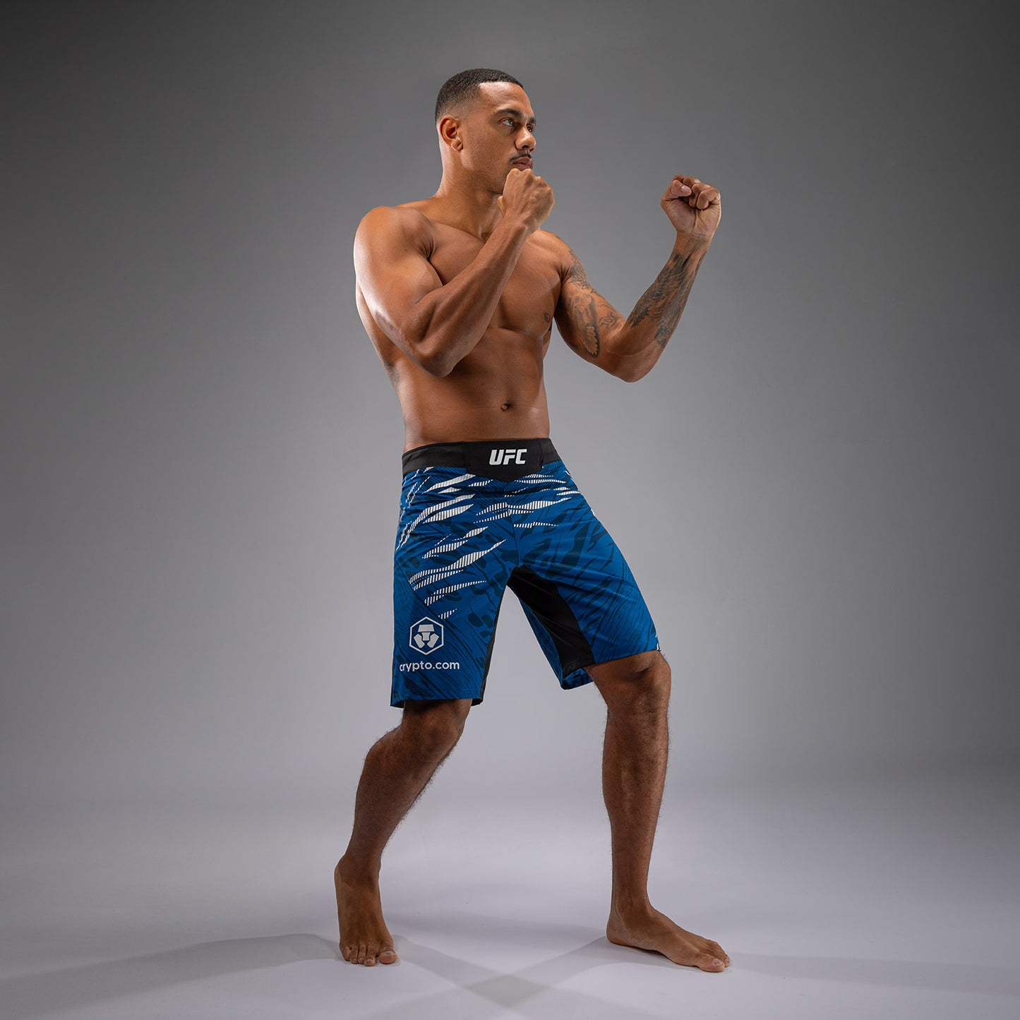 UFC Fusion by Venum Authentic Fight Night Fight Shorts voor Heren - Lang Fit - Blauw