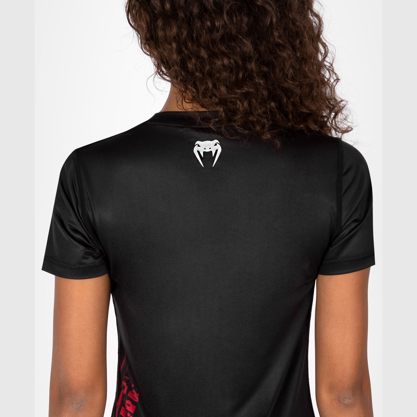 UFC Venum Performance Institute 2.0 Dry-Tech T-shirt voor Dames - Zwart/Rood