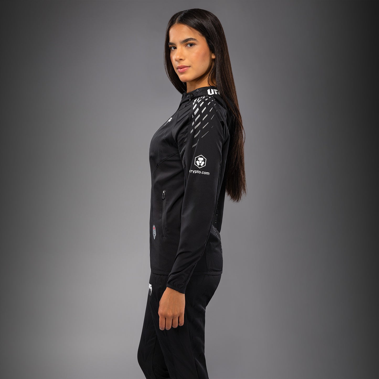 UFC Zenith by Venum Authentic Fight Night Walkout Hoodie Dames - Zwart