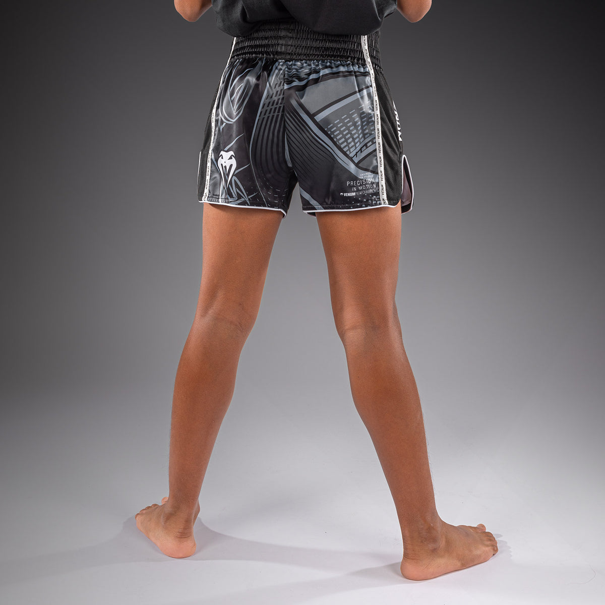 Venum Crimson Viper 2.0 Muay Thai-short voor kinderen - Zwart/Grijs