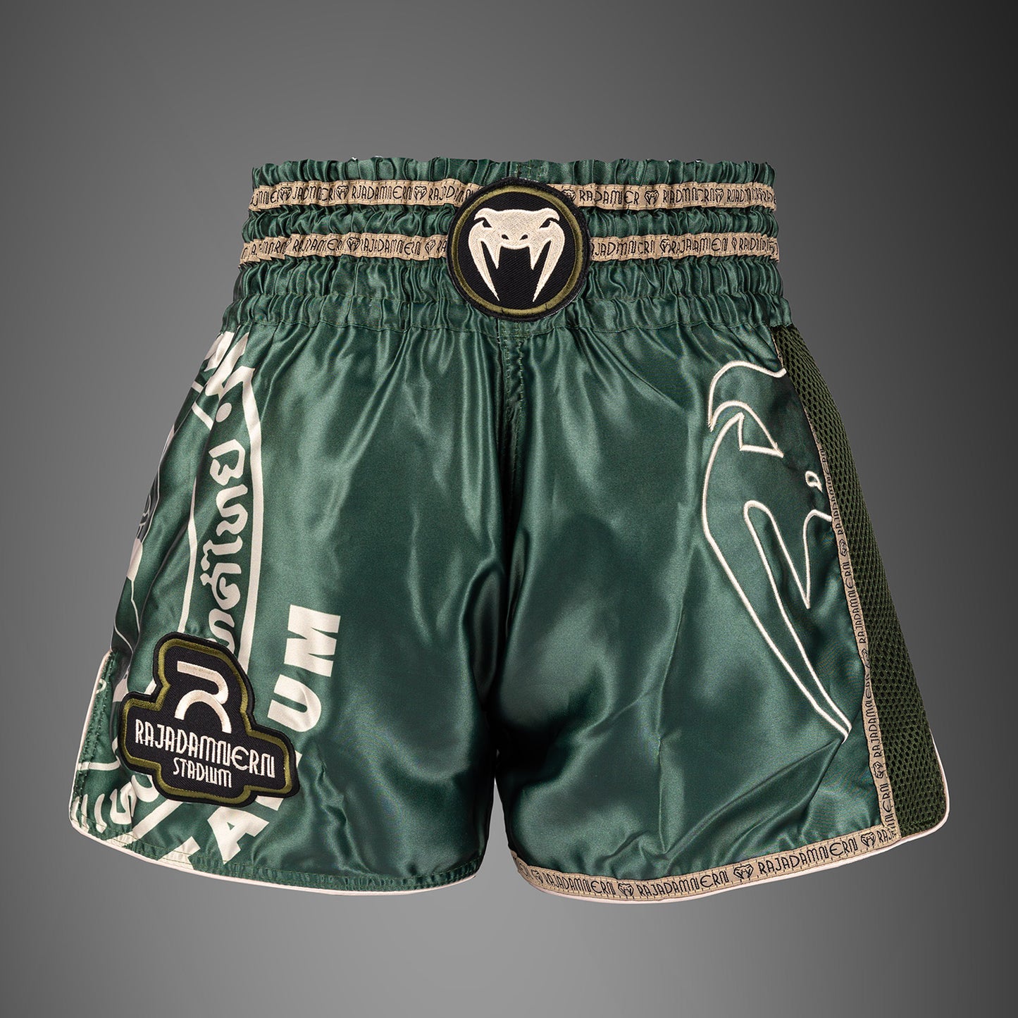 Venum x Rajadamnern Muay Thai Shorts - Militair Groen