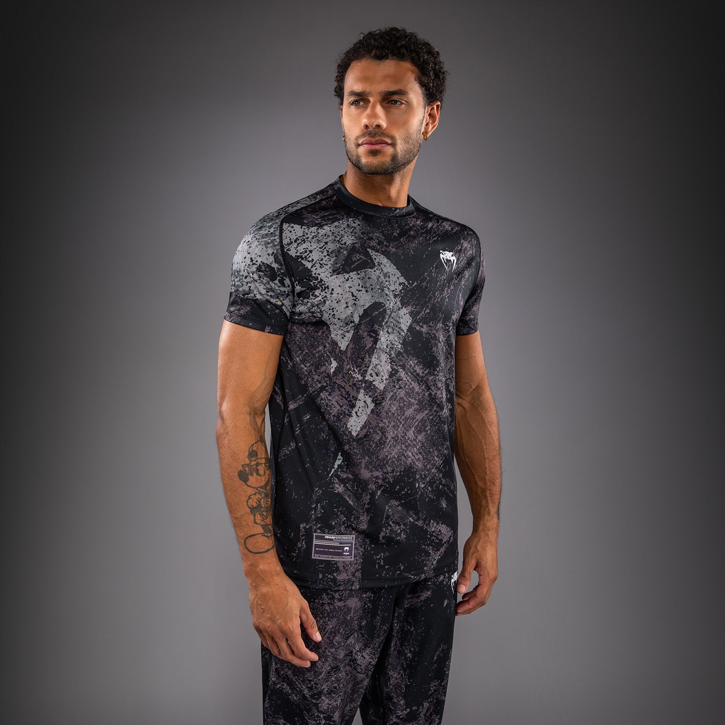 Venum Rage & Workout Dry Tech T-shirt - Zwart/Grijs
