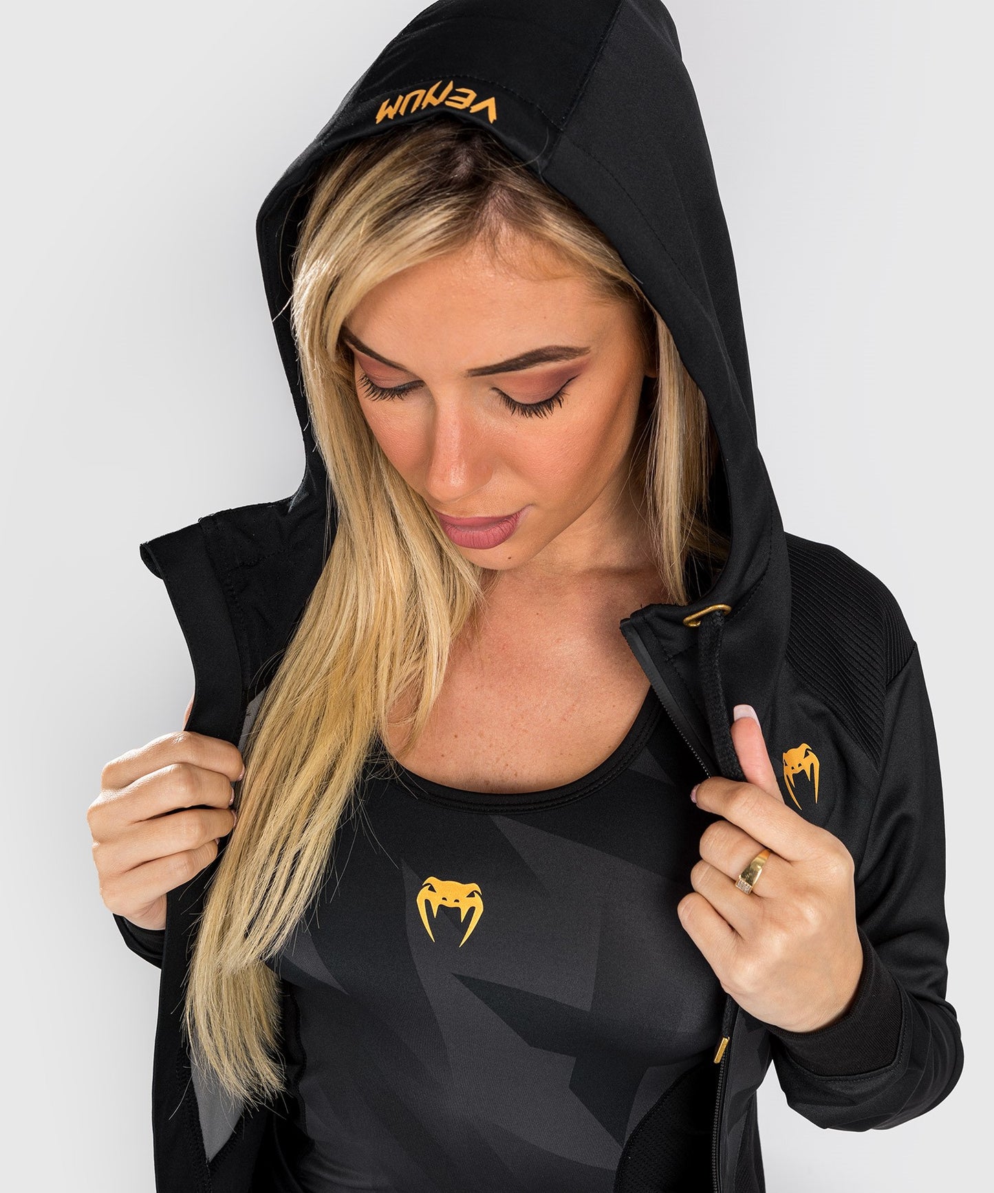 Venum Razor sweatshirt met capuchon - voor dames - zwart/goud