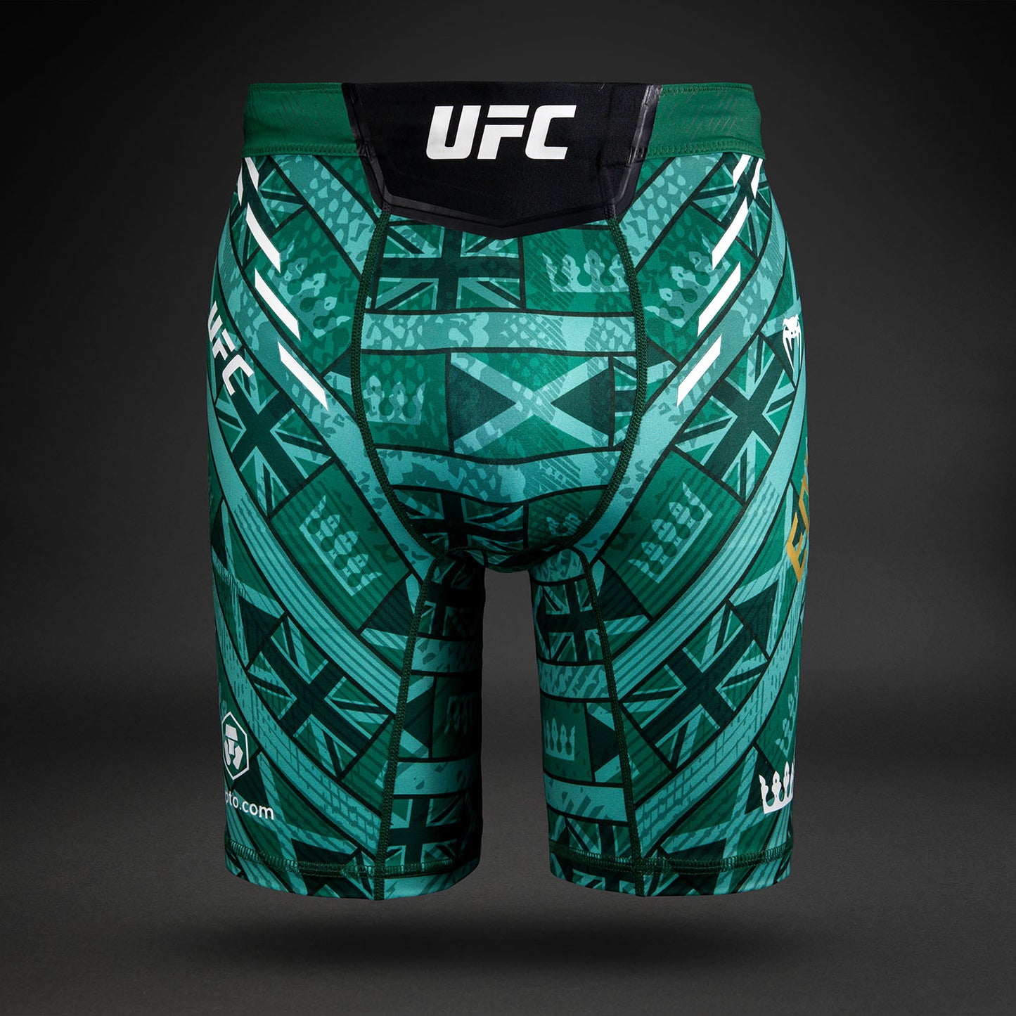 UFC Unrivaled by Venum Leon Edwards Mannen Vale Tudo Short - Groen