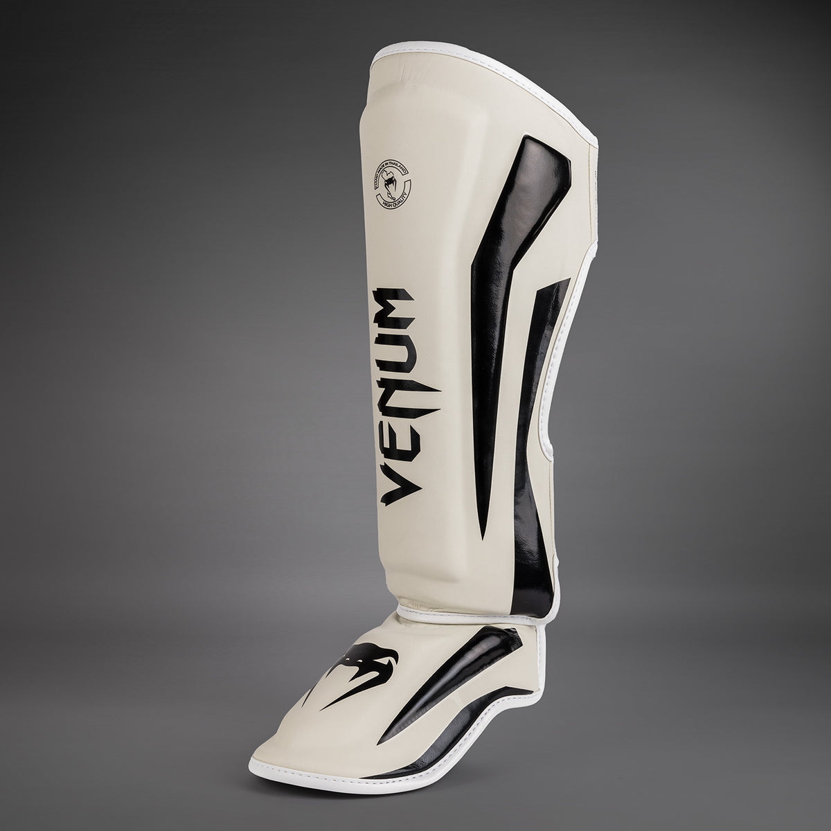 Venum Elite scheenbeschermers - Wit/Zwart
