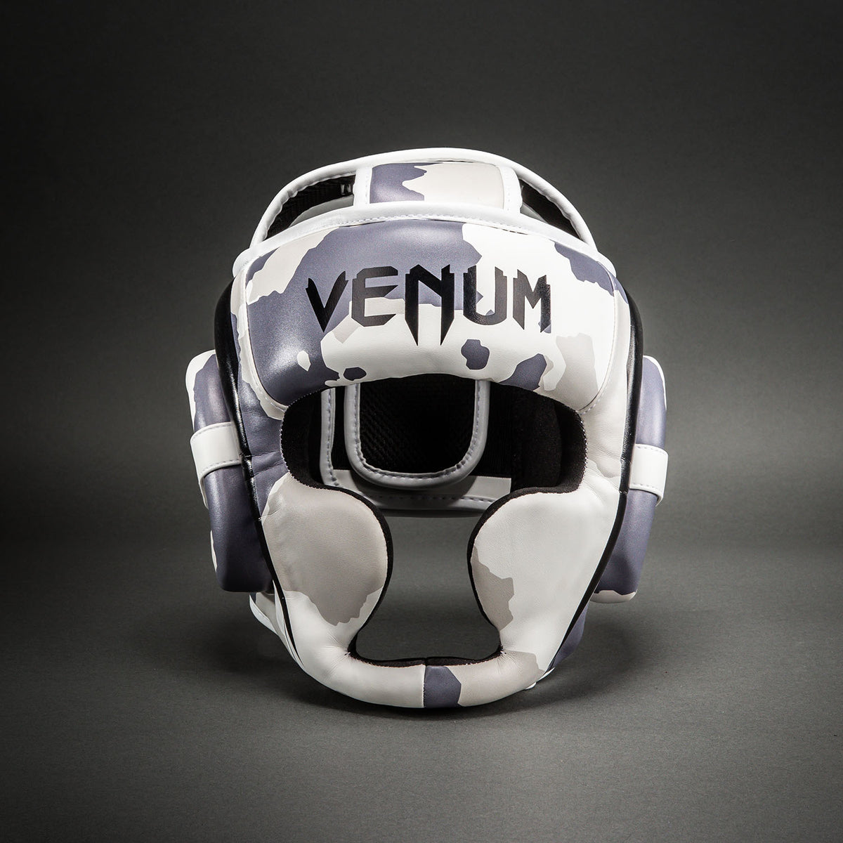 Venum Elite Camo Hoofdbeschermer – Wit/Gemêleerd grijs