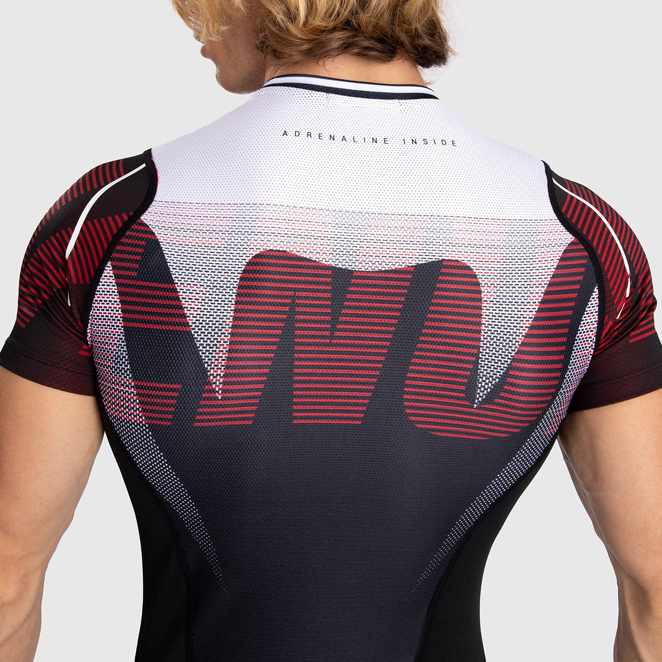 Venum Adrenaline Rashguard Voor Heren Met Korte Mouwen - Red