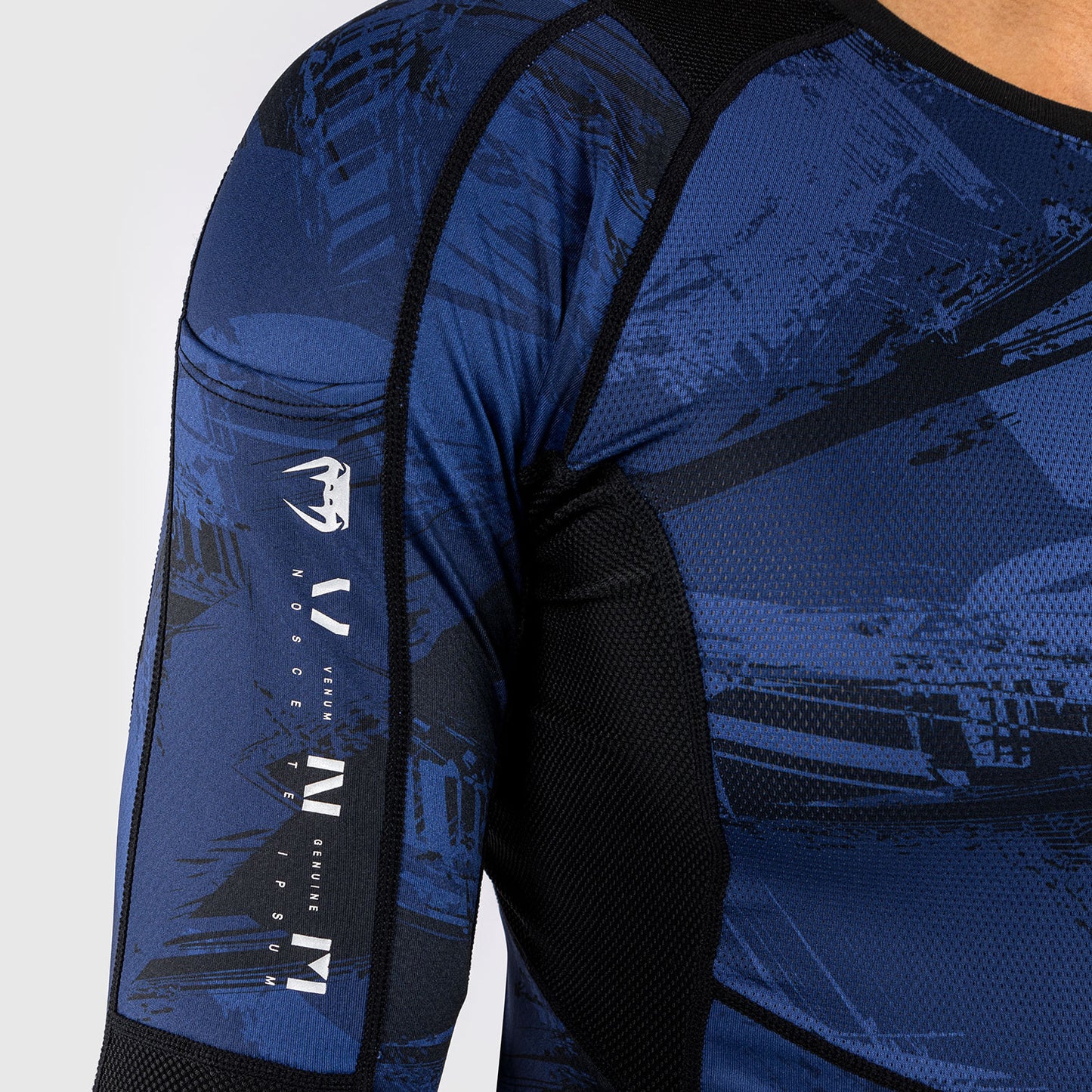 Venum Electron 3.0 Rashguard lange mouw - Marine