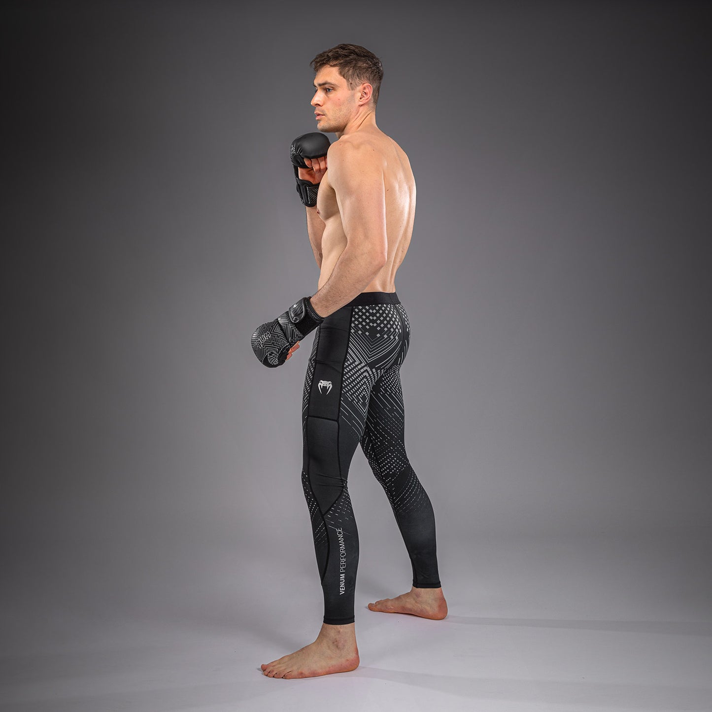 Venum Midnight Fury Spats – Zwart/Grijs/Zilver