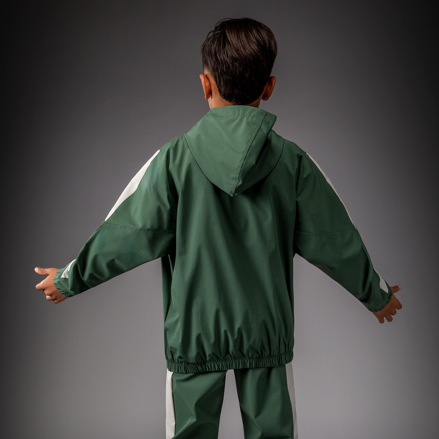 Venum Vectra Kids Jas Met Rits – Bosgroen/Off White