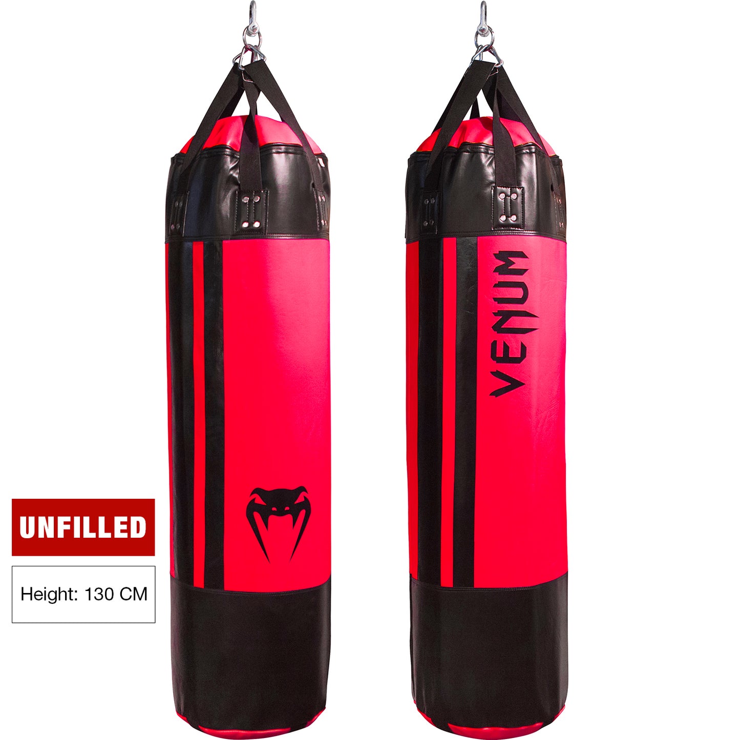 Venum Hurricane Bokszak - 130cm - Ongevuld - Zwart/Neo Roze