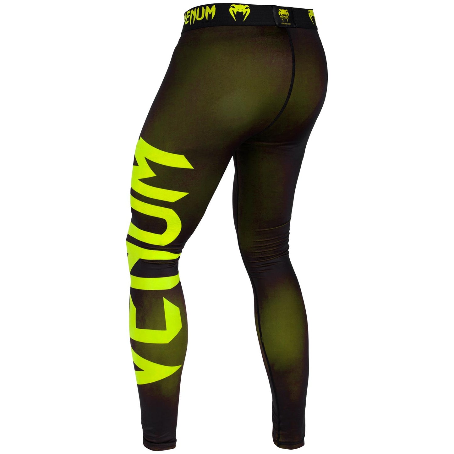 Venum Giant compressiepanty - Zwart/Neongeel