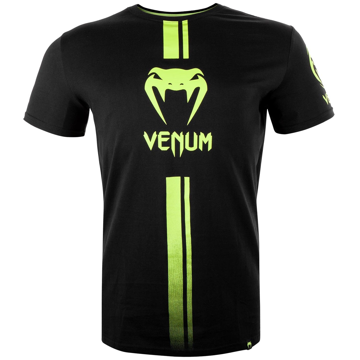 Venum Logos T-shirt - Zwart/Neongeel