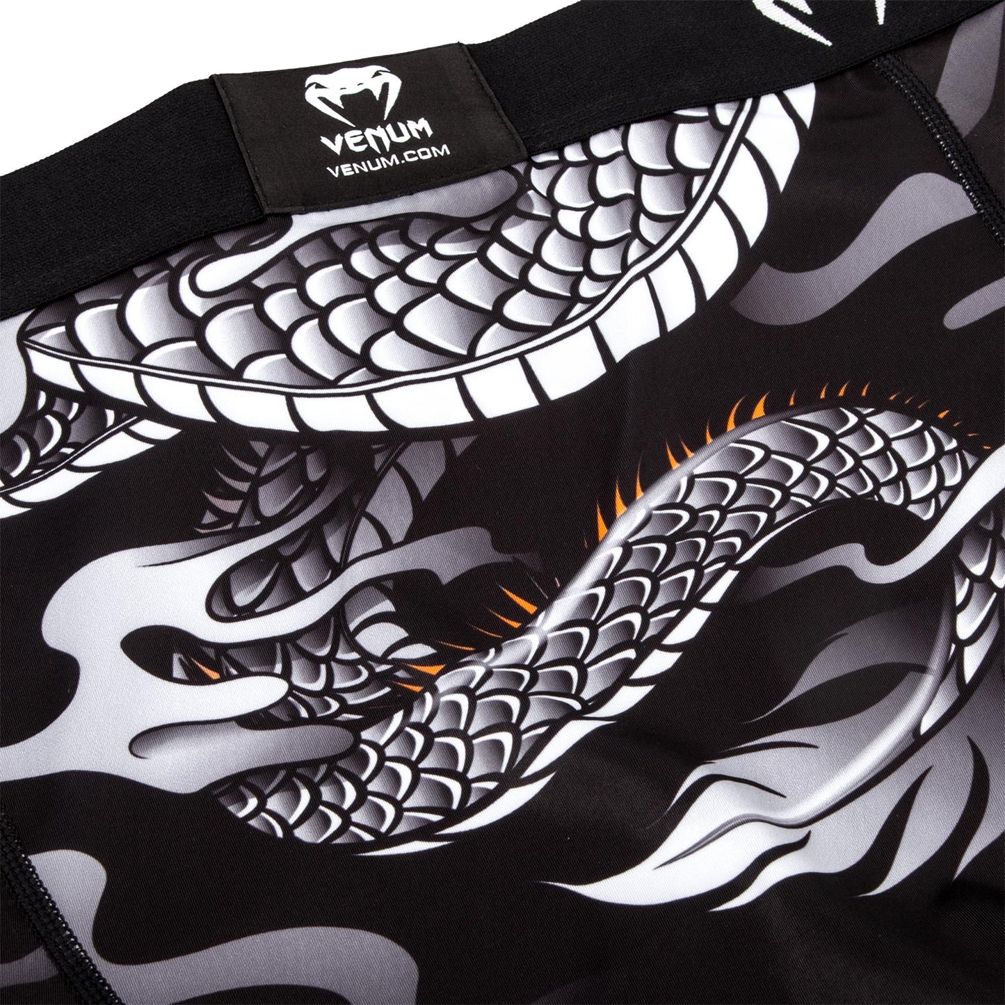 Venum Dragon's Flight Spats - Zwart/Wit