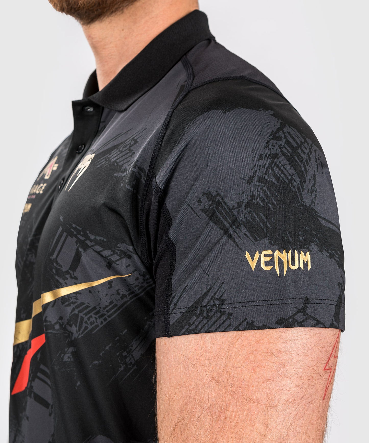 Venum x Mirage Poloshirt - Zwart/Goud