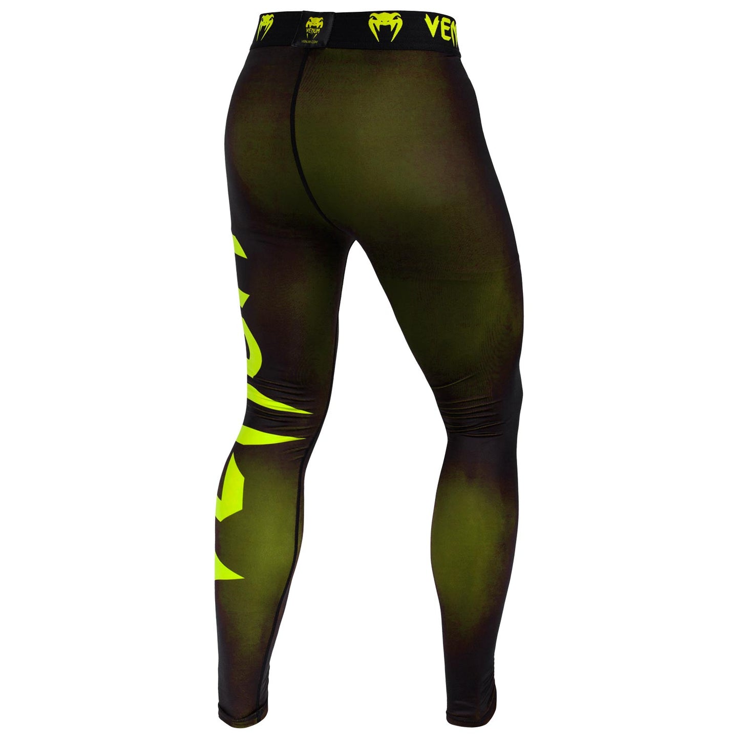 Venum Giant compressiepanty - Zwart/Neongeel