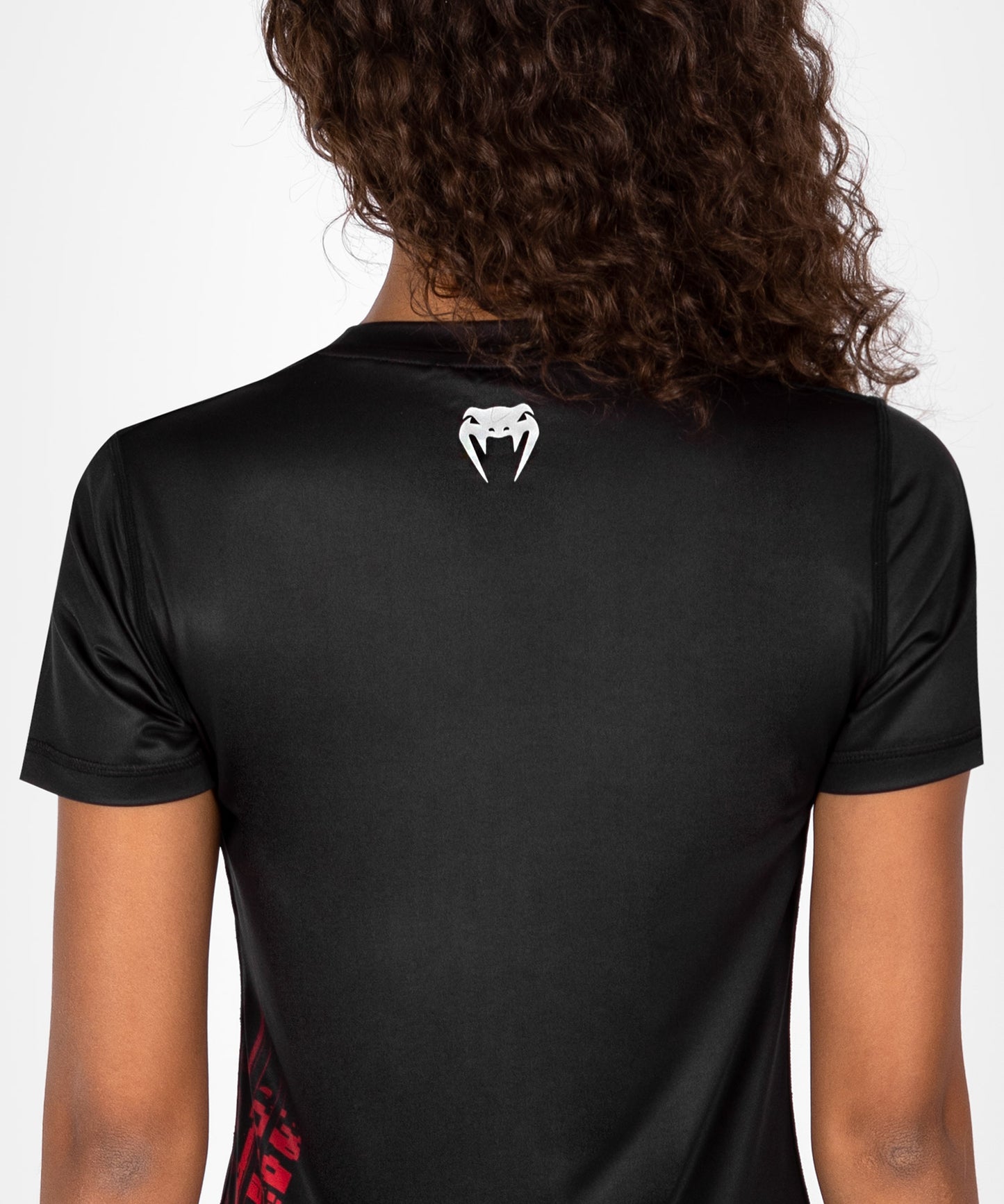 UFC Venum Performance Institute 2.0 Dry-Tech T-shirt voor Dames - Zwart/Rood
