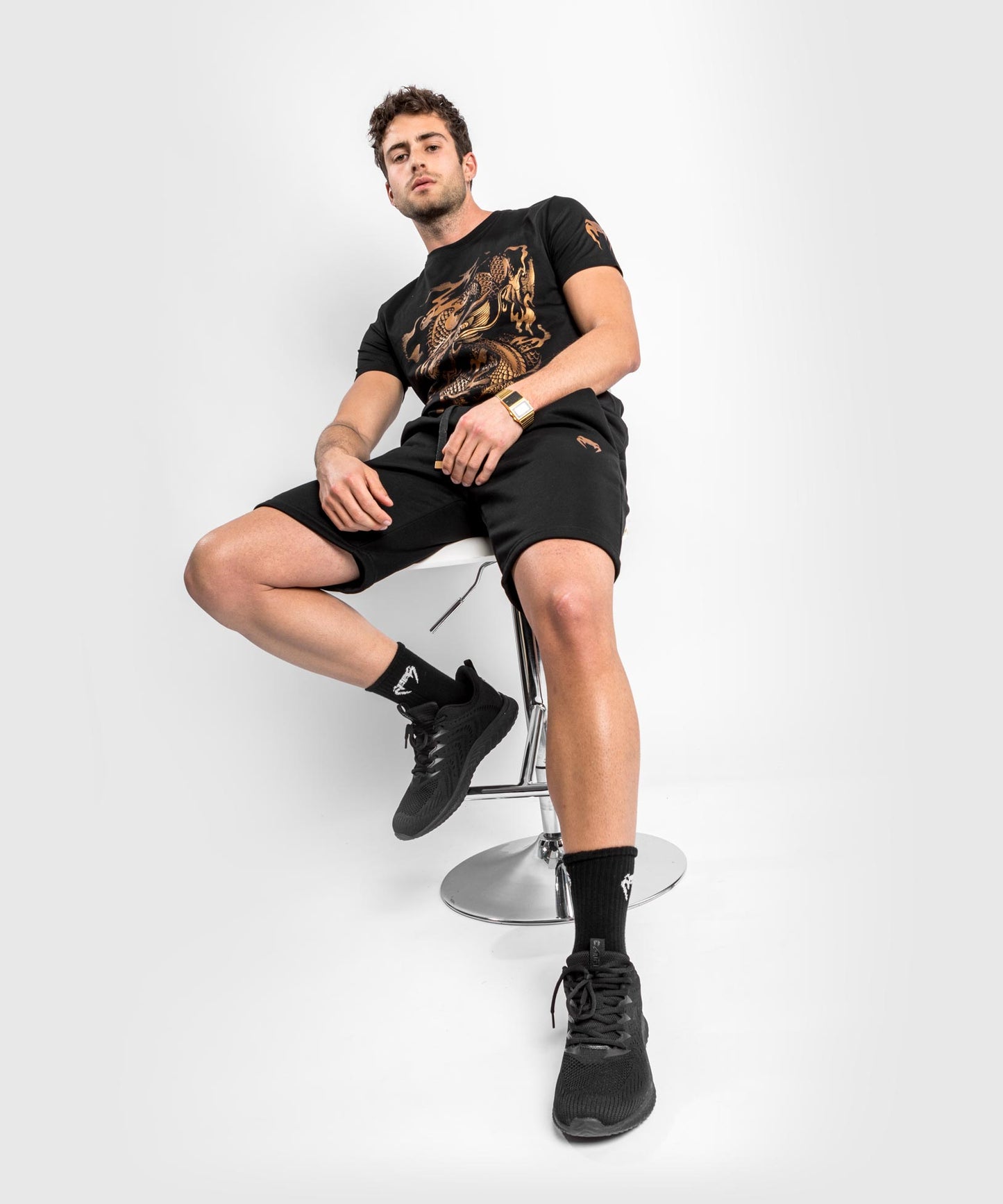 Venum Dragon's Flight T-Shirt - Zwart/Brons
