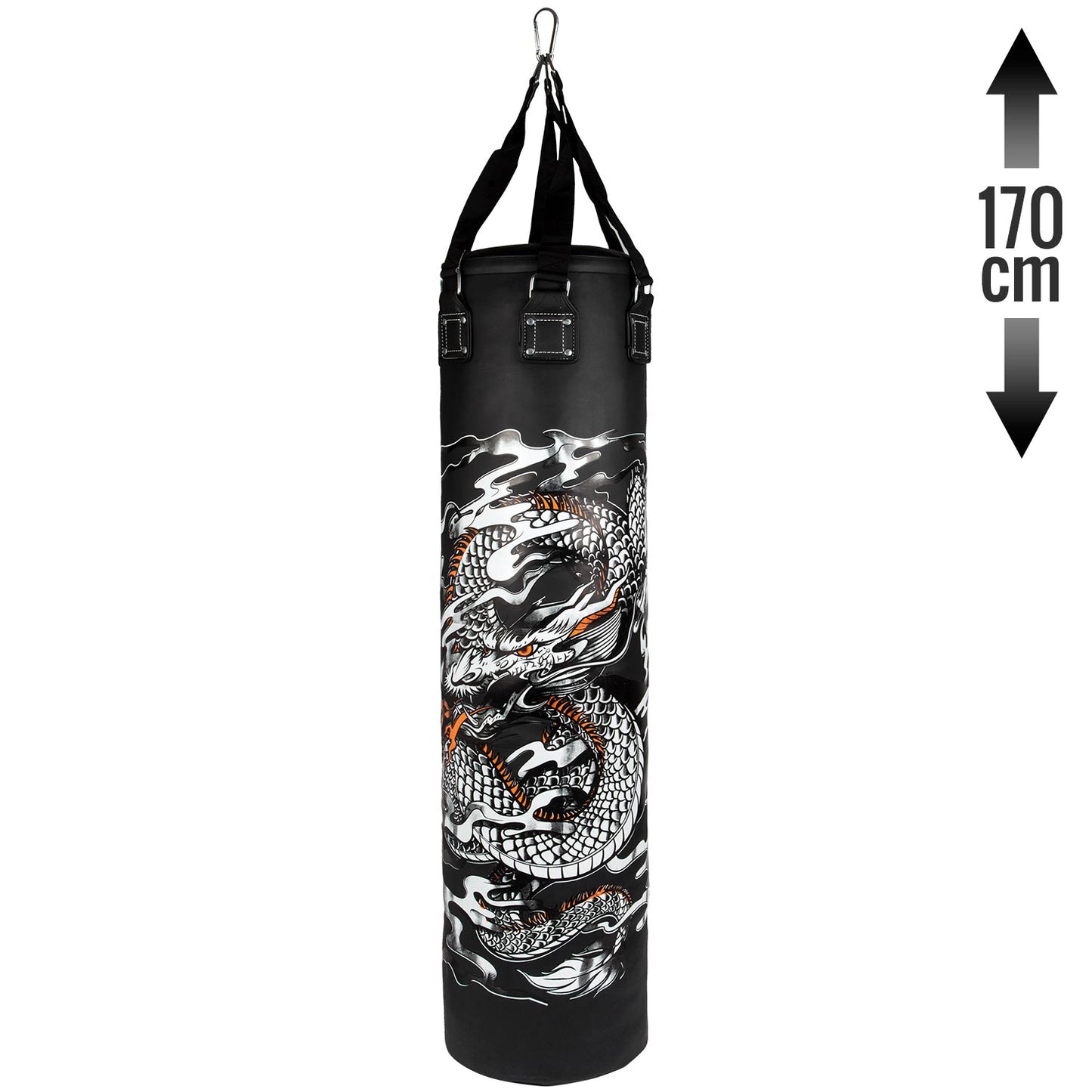 Venum Dragon's Flight Zware Tas - Zwart/wit - 170 cm