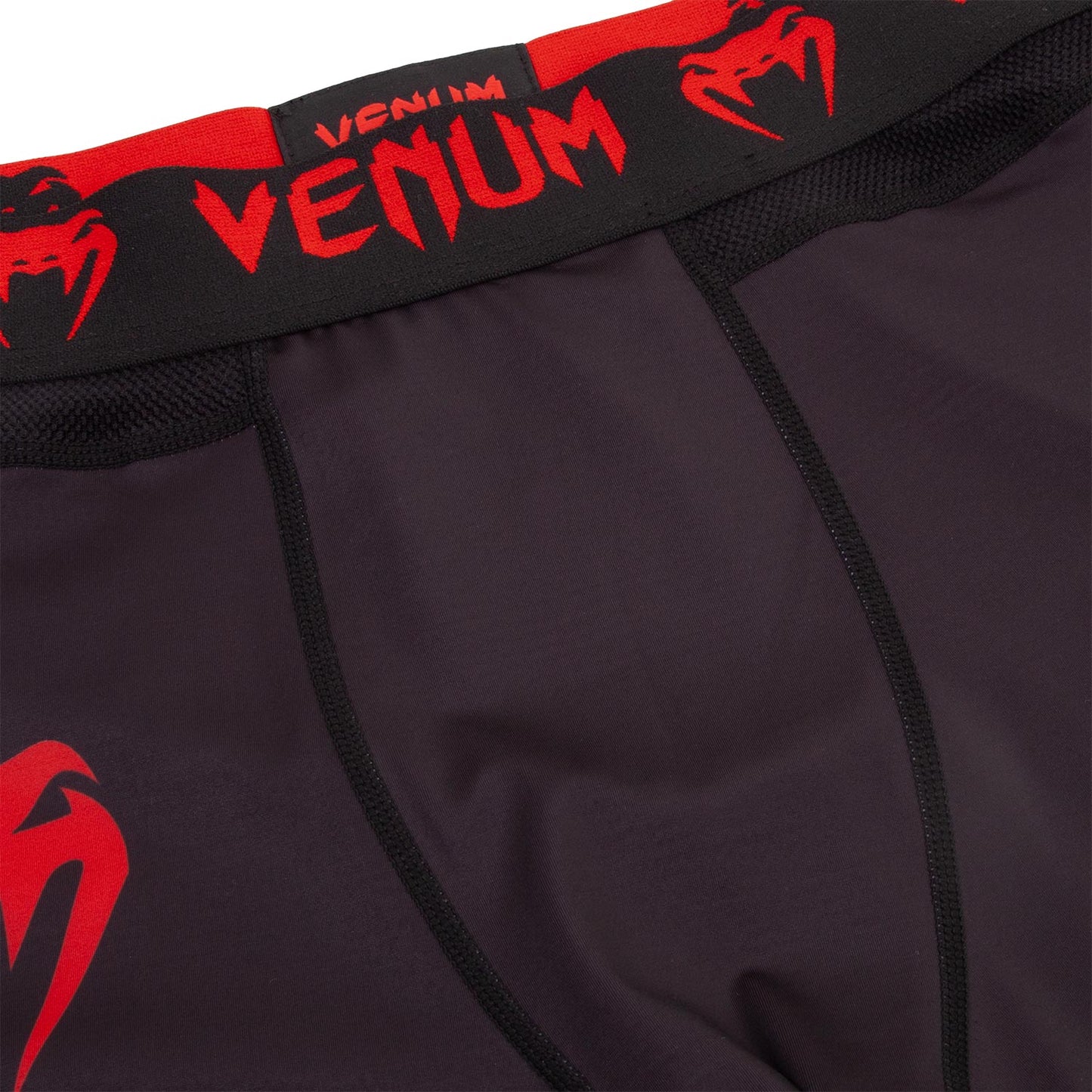 Venum Logos Spats - Zwart/Rood