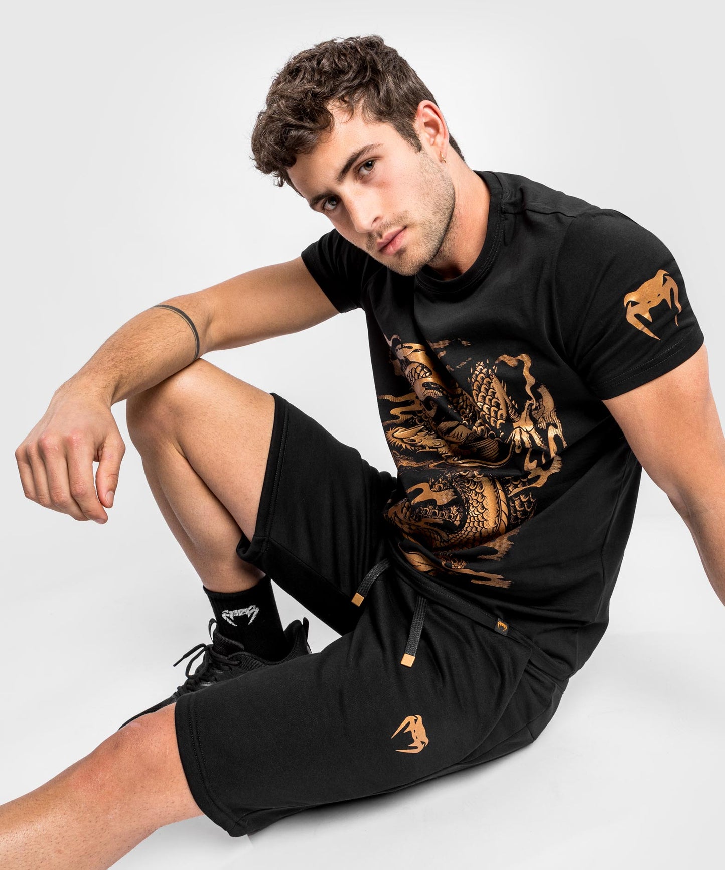 Venum Dragon's Flight T-Shirt - Zwart/Brons
