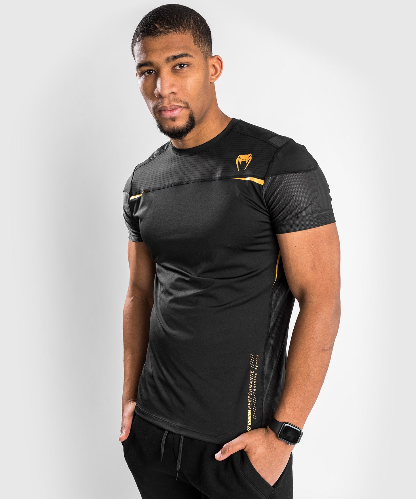 Venum Tempest 2.0 Dry Tech T-shirt - Zwart/Goud