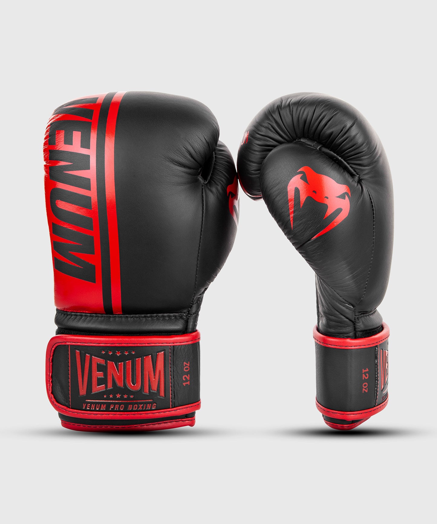 Venum Shield Pro bokshandschoenen klittenband - Zwart/Rood