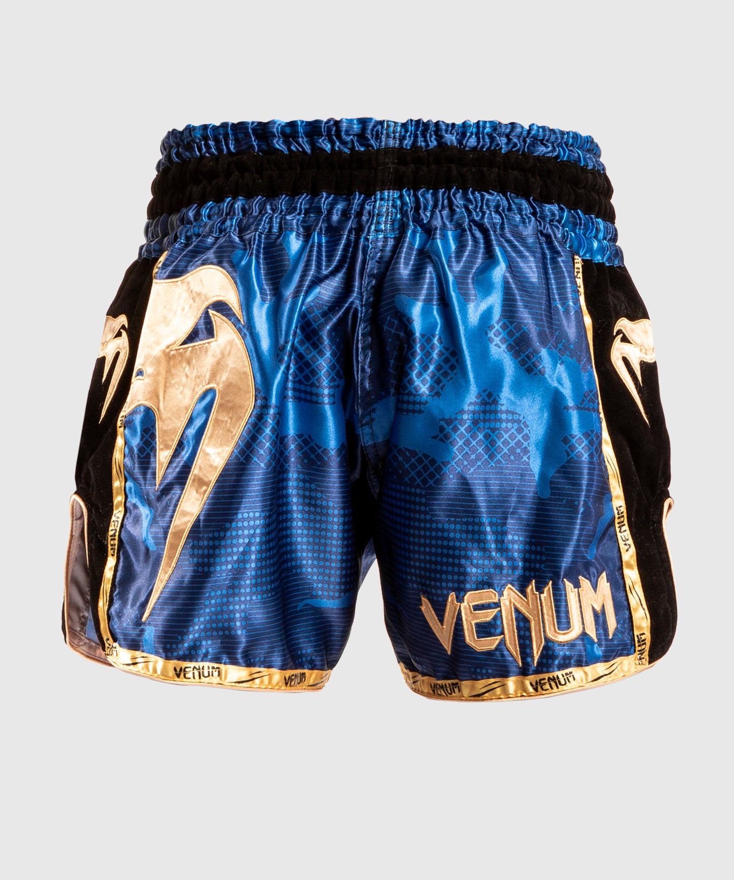 Venum Giant Camo Muay Thai Shorts - Blauw/Goud