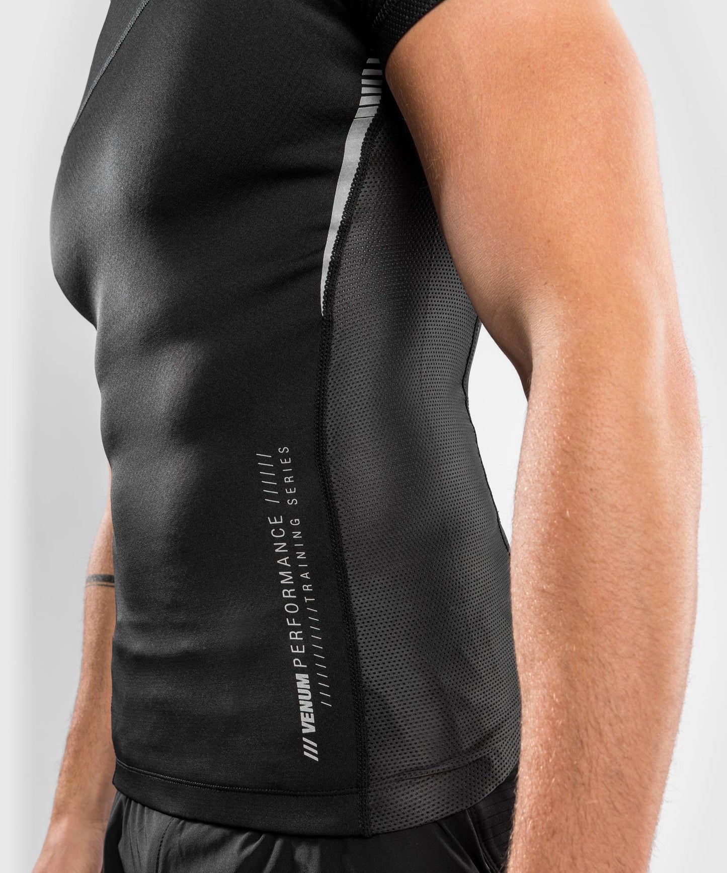 Venum Tempest 2.0 Compressieshirt (korte mouwen) - Zwart/Grijs