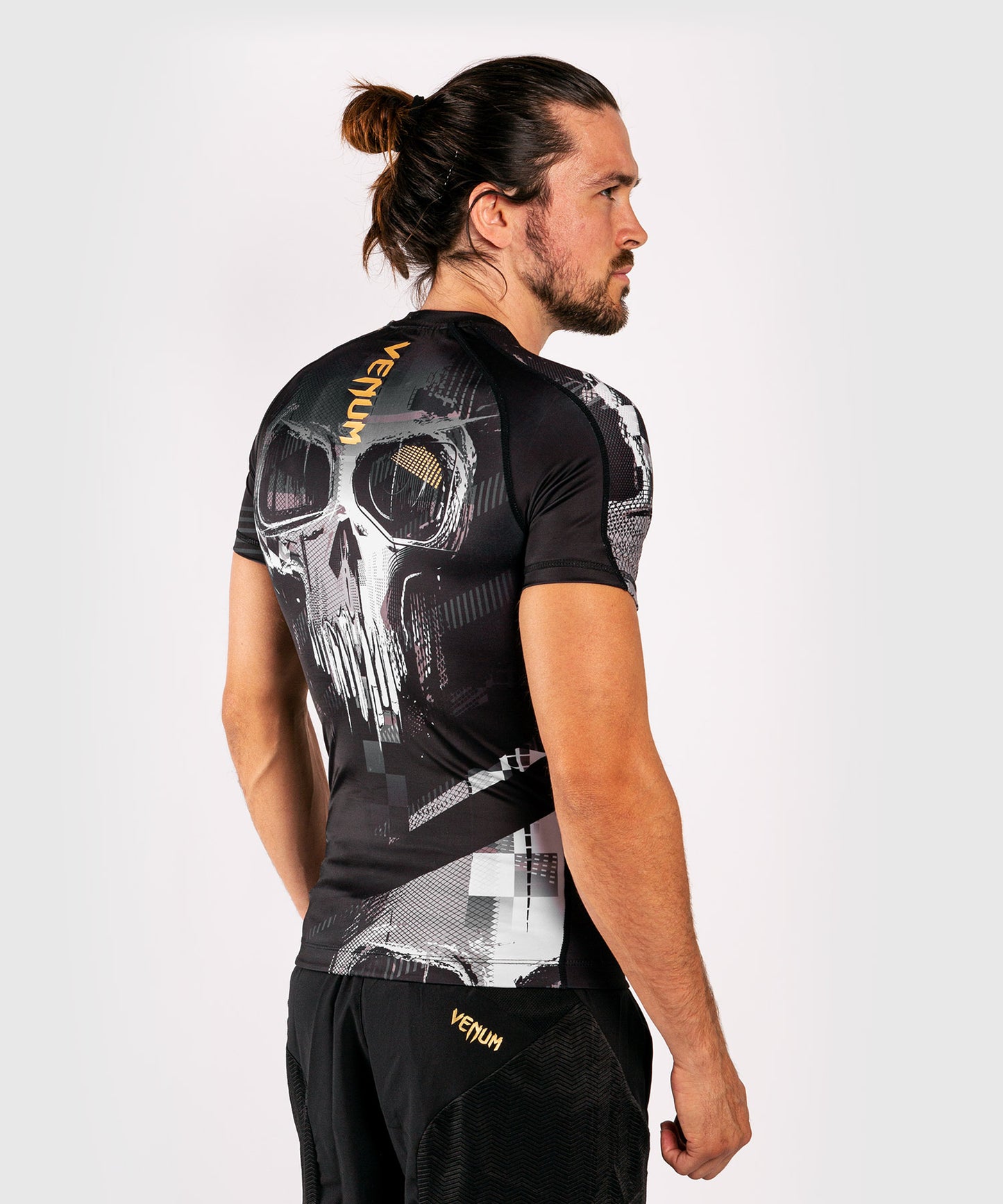 Venum Skull Rashguard - korte mouwen - Zwart