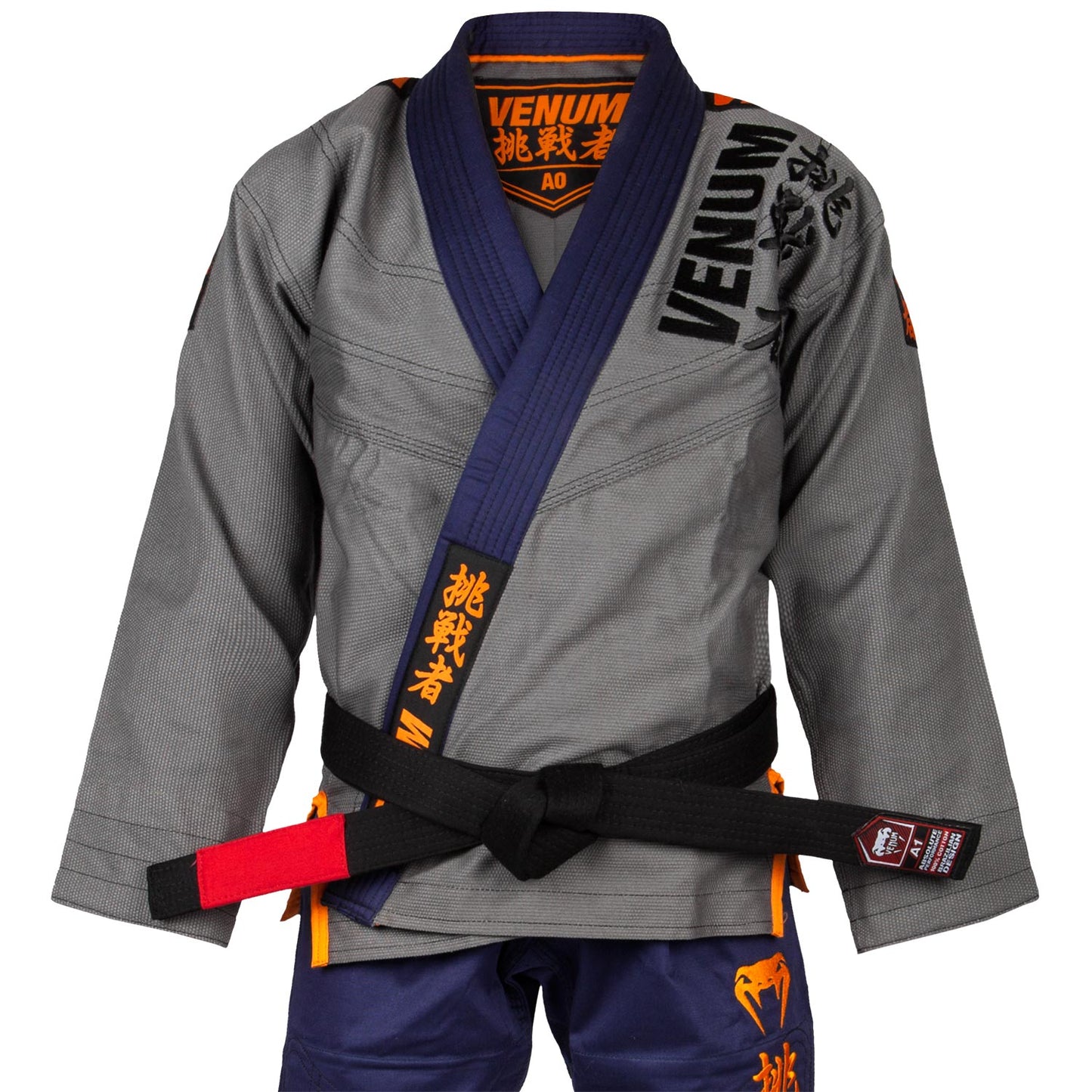 Venum Challenger 4.0 BJJ Gi - (inclusief tas) - Grijs/Marineblauw