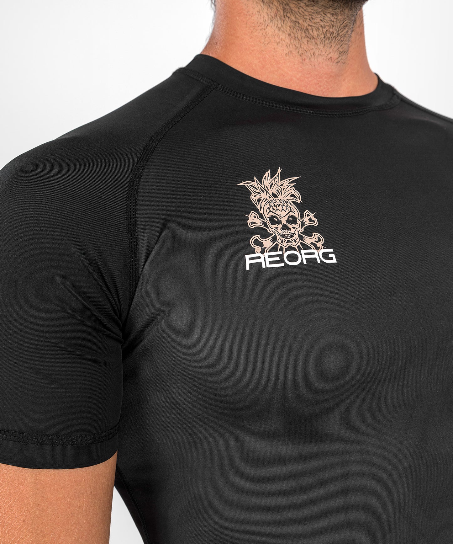 Venum Reorg compressie T-shirt - korte mouwen - zwart