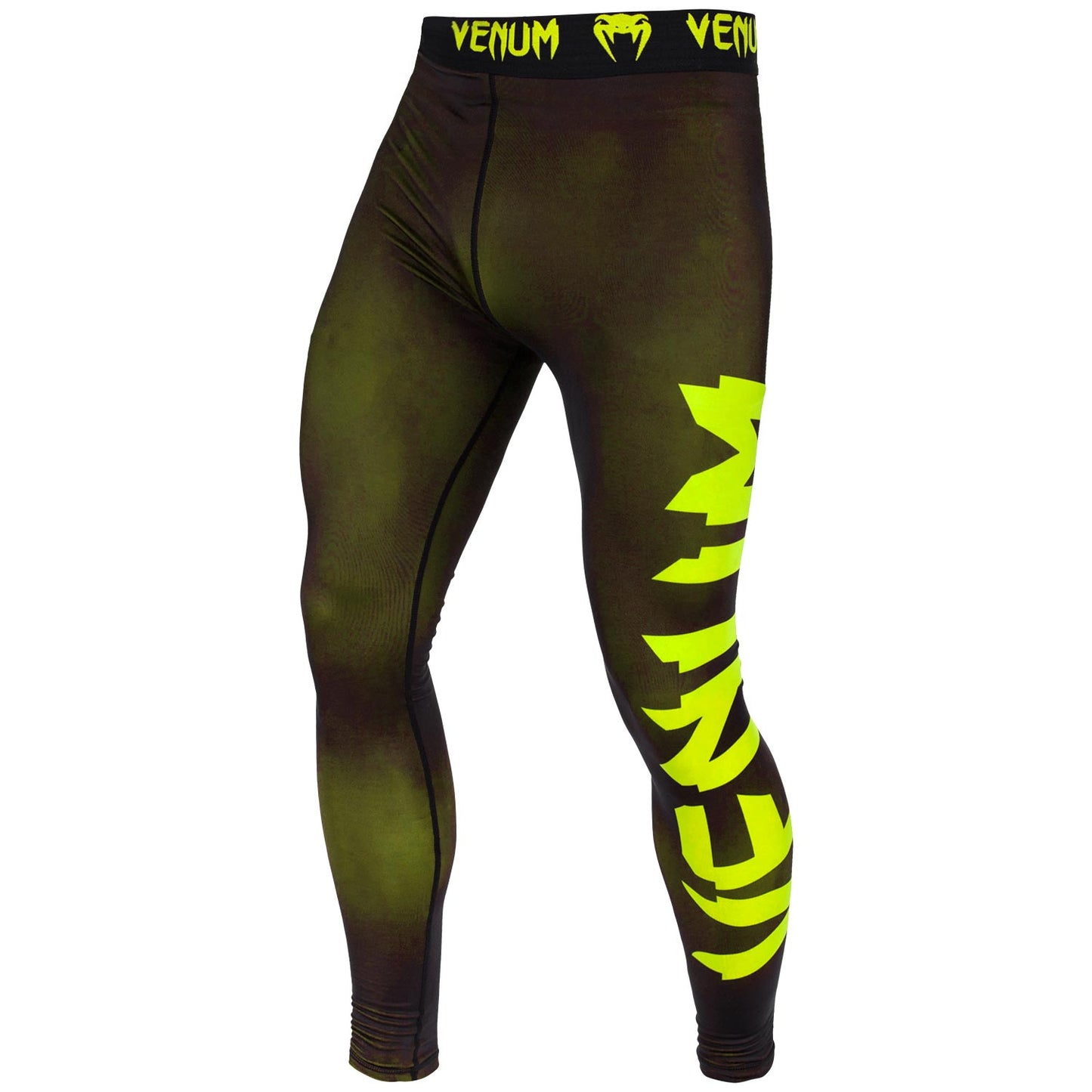 Venum Giant compressiepanty - Zwart/Neongeel