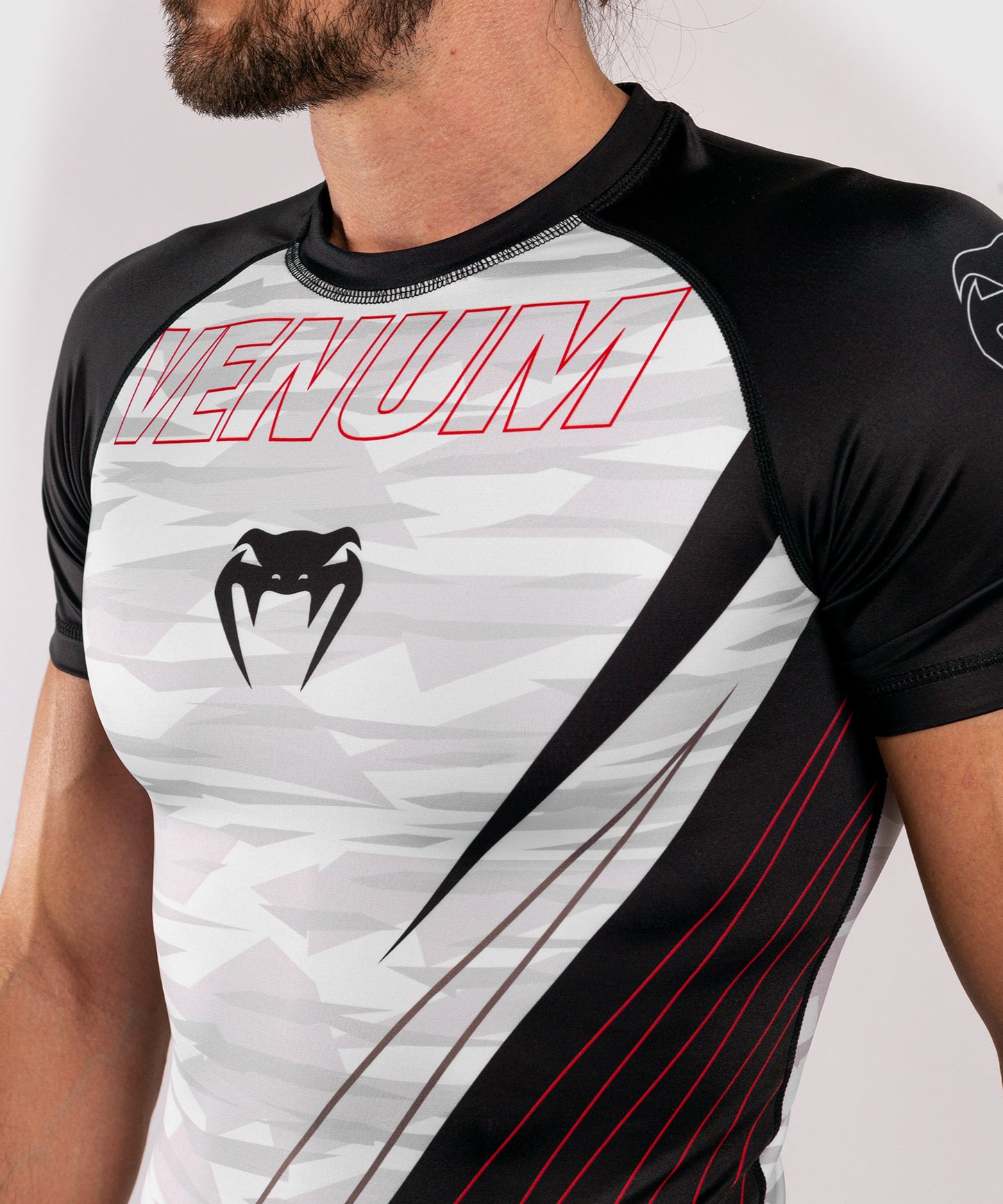 Venum Contender 5.0 Rashguard - Korte mouwen - Wit/Camouflage