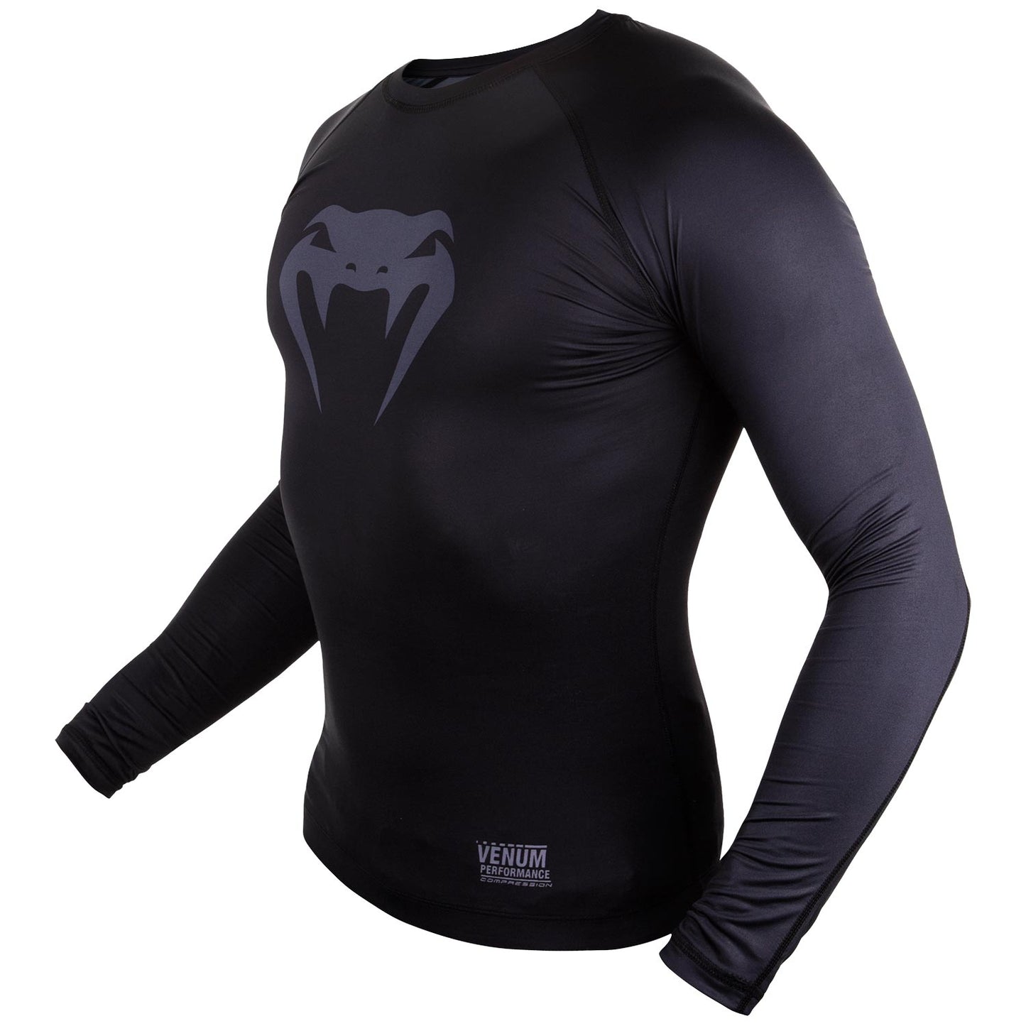 Venum Contender 3.0 Compressie T-shirt - Lange Mouwen - Zwart/Grijs