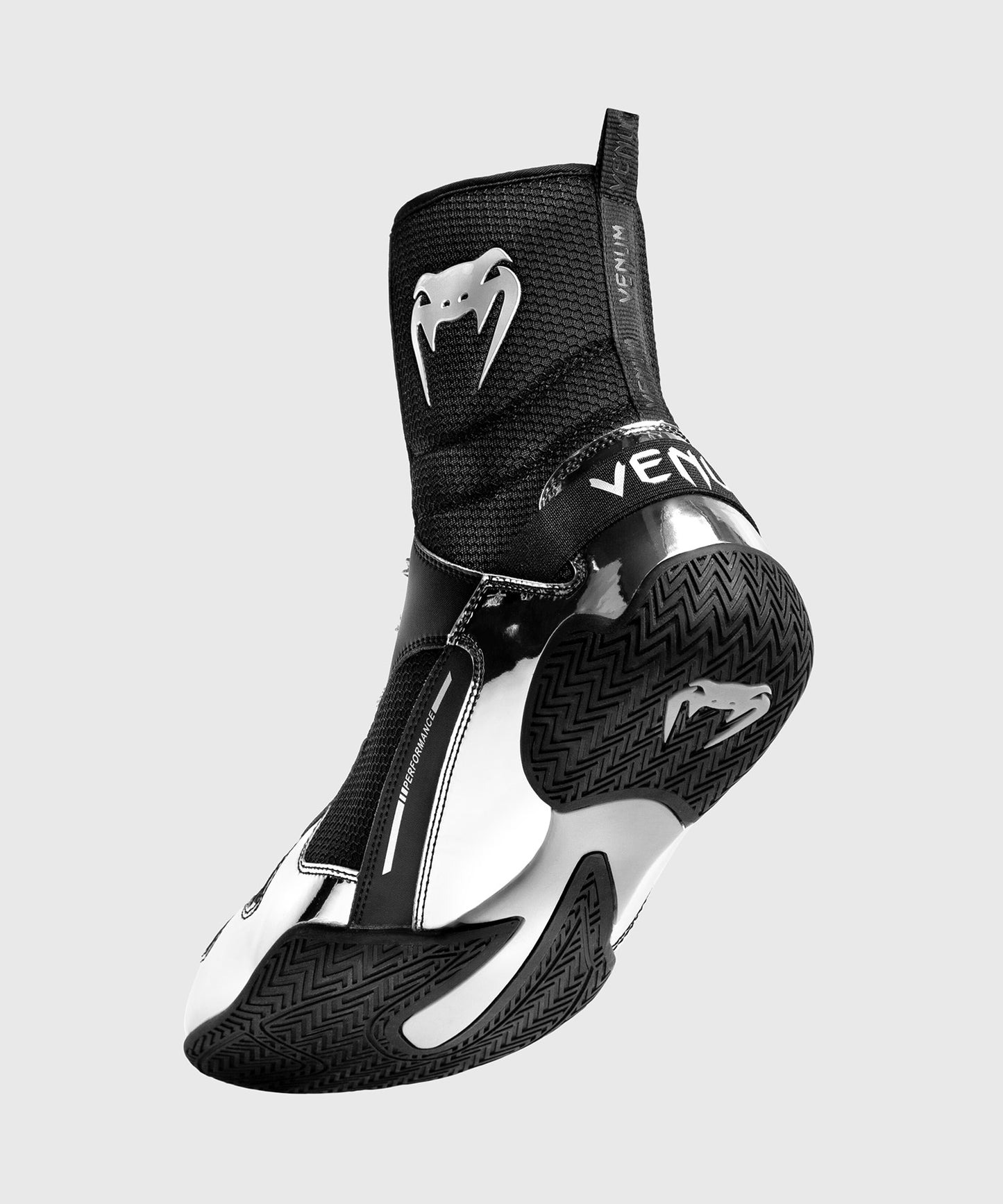 Venum Elite Boksschoenen - Zwart/zilver