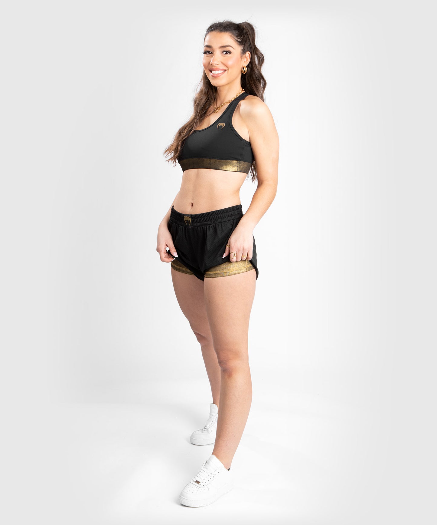 Venum Lightning Tweelaagse Korte Broek - Zwart/Goud