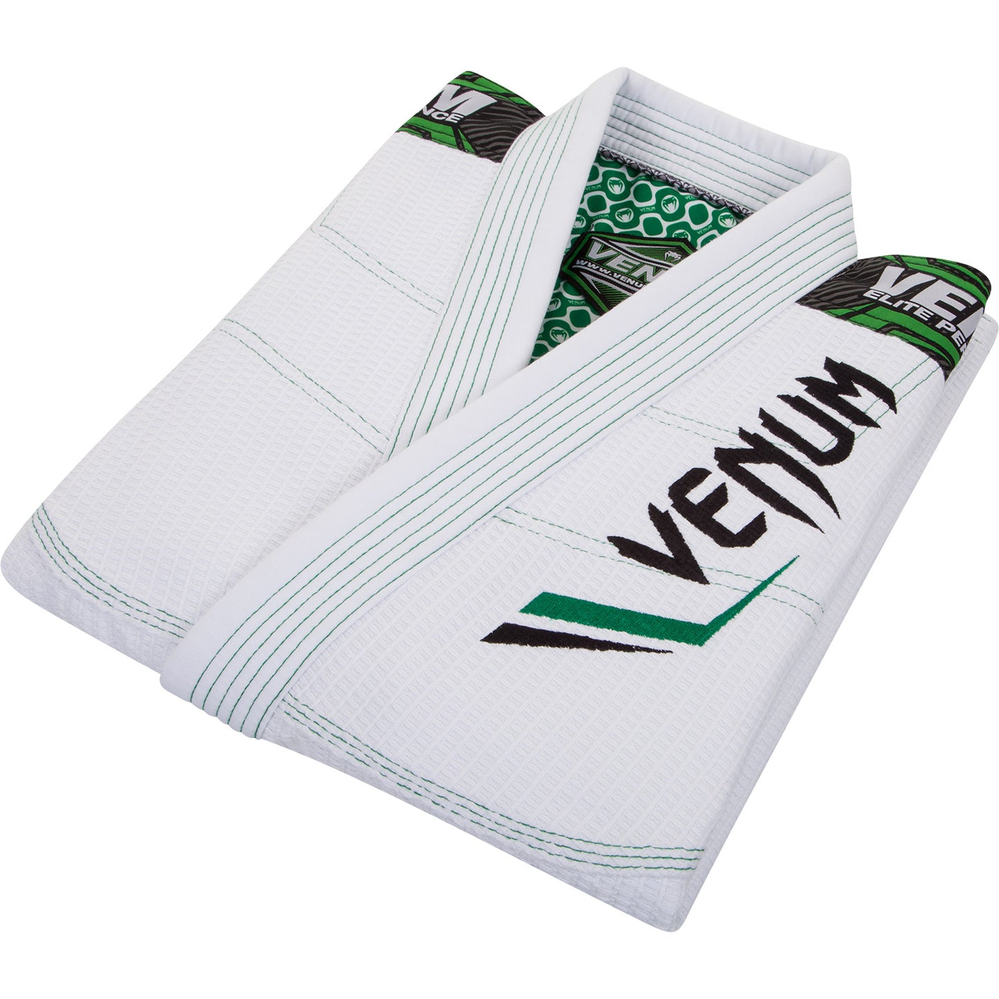 Venum Elite BJJ Gi - Wit/Groen