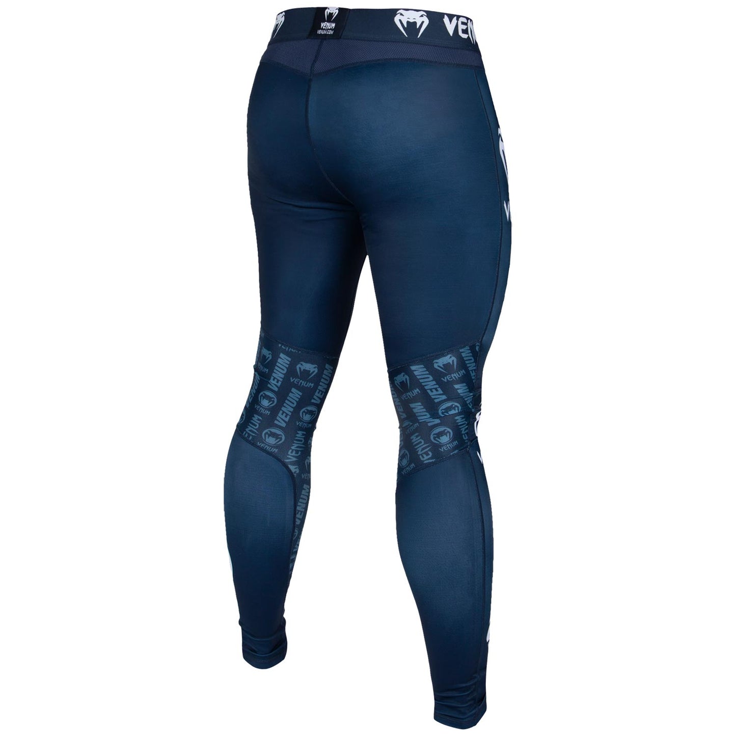 Venum Logos Spats - Marineblauw/Wit