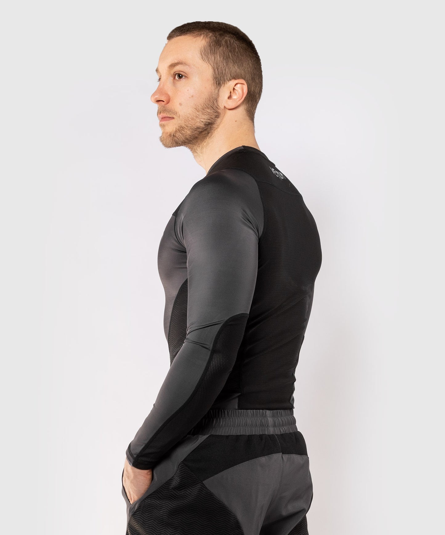 Venum G-Fit Rashguard - lange mouwen - Grijs/Zwart