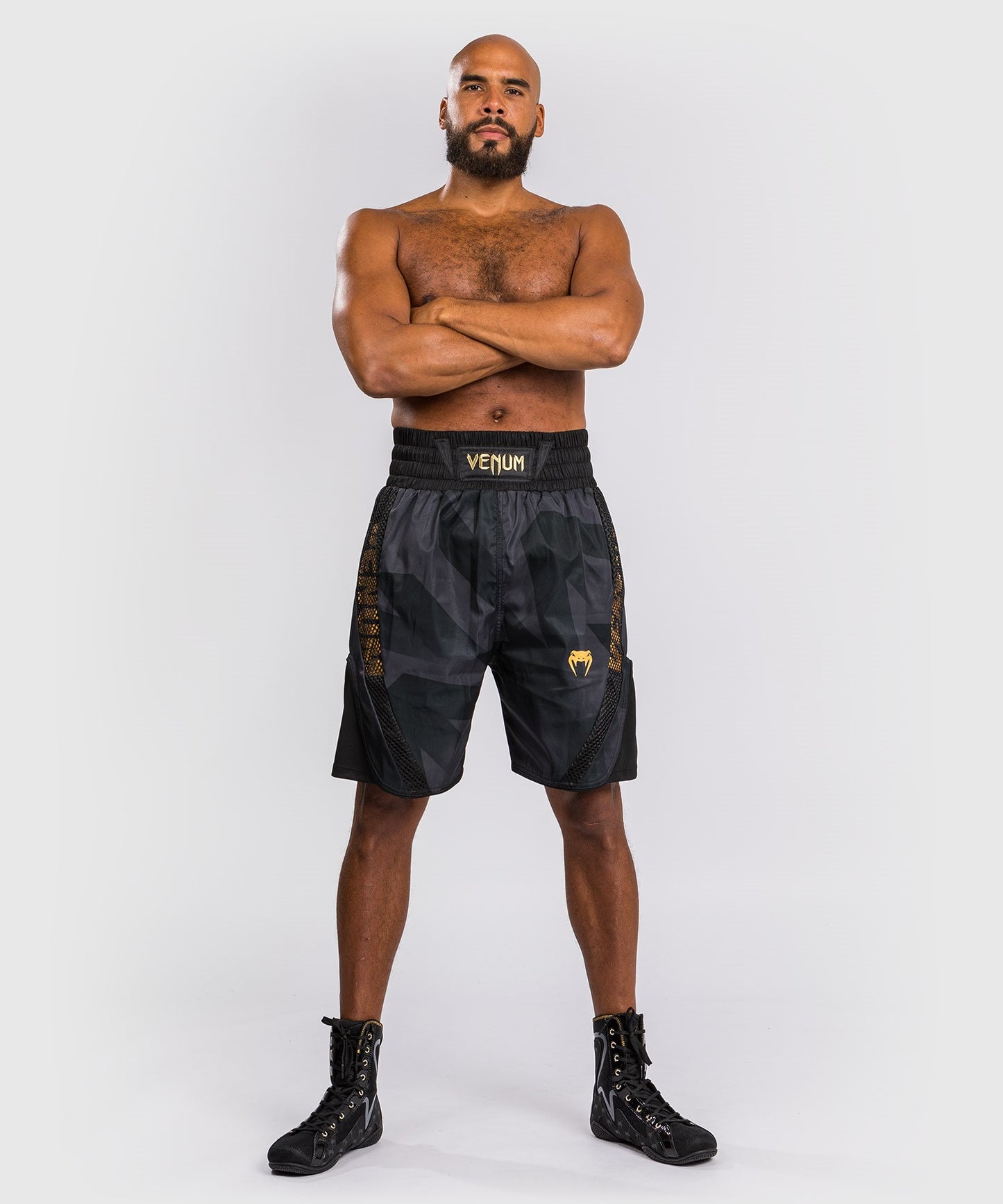 Venum Razor Boxing Shorts - Zwart/Goud