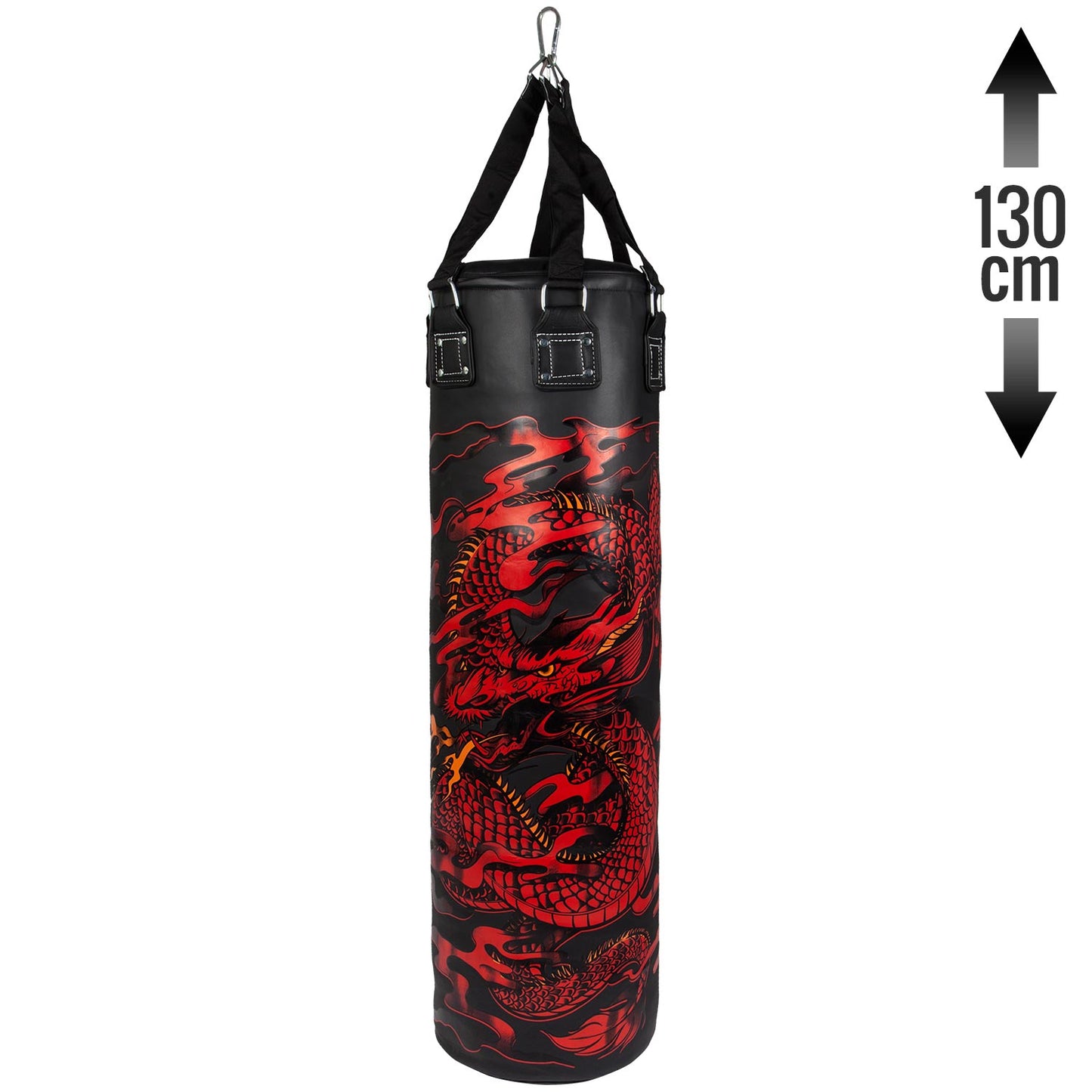 Venum Dragon's Flight Zware Tas - Zwart/Rood - 130cm