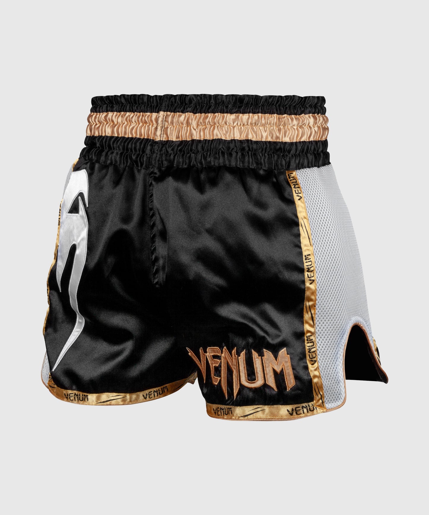 Venum Giant Muay Thai Shorts - Zwart/Wit/Goud