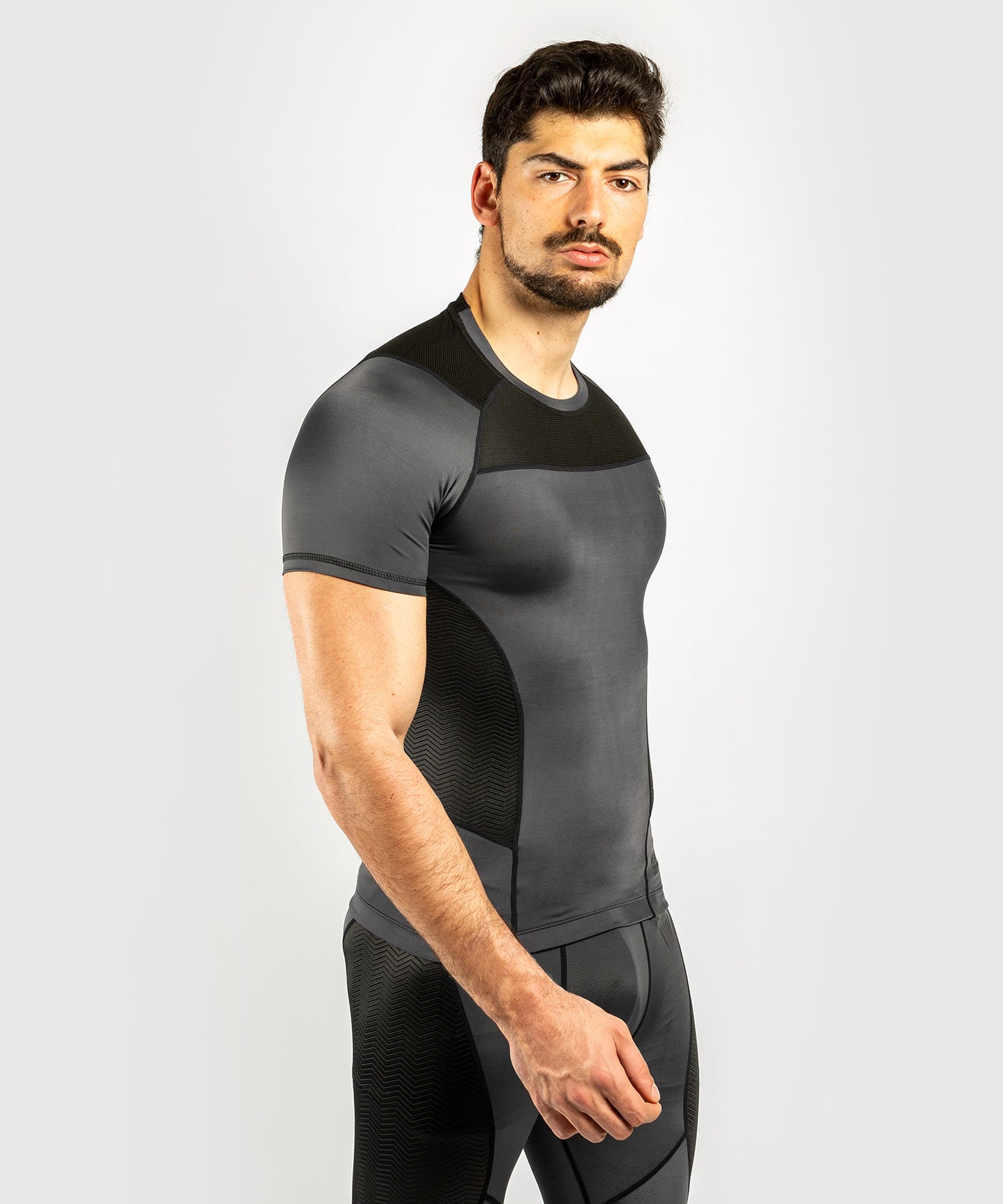 Venum G-Fit Rashguard - korte mouwen - Grijs/Zwart