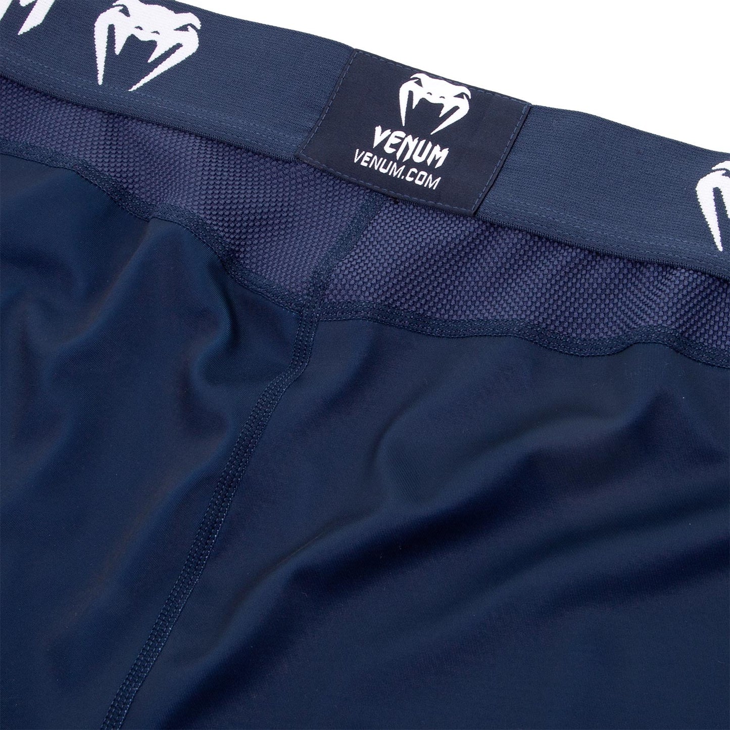 Venum Logos Spats - Marineblauw/Wit