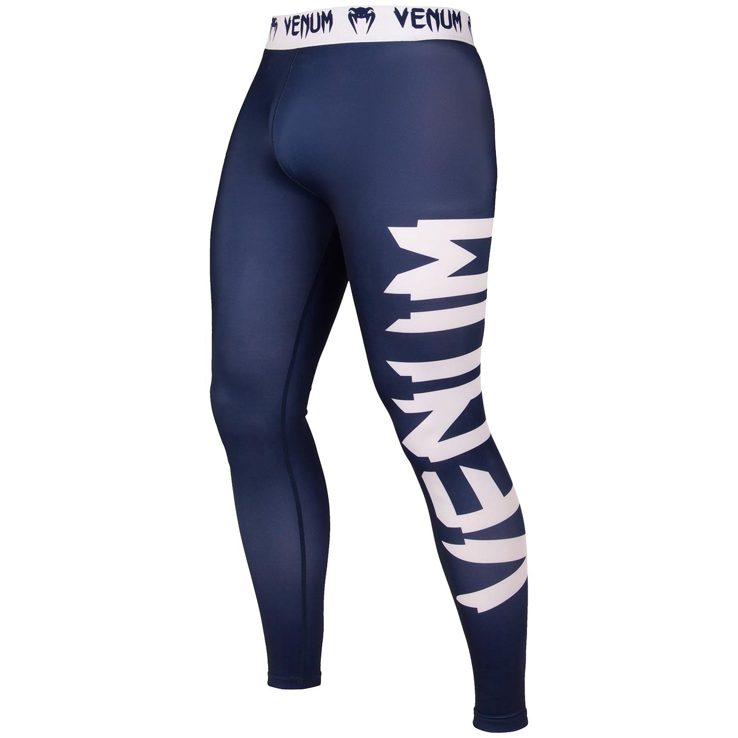 Venum Giant compressiepanty - Marineblauw/Wit