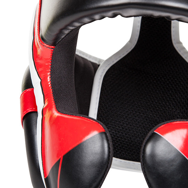 Venum Elite hoofdbeschermer - Zwart/Rood/Wit