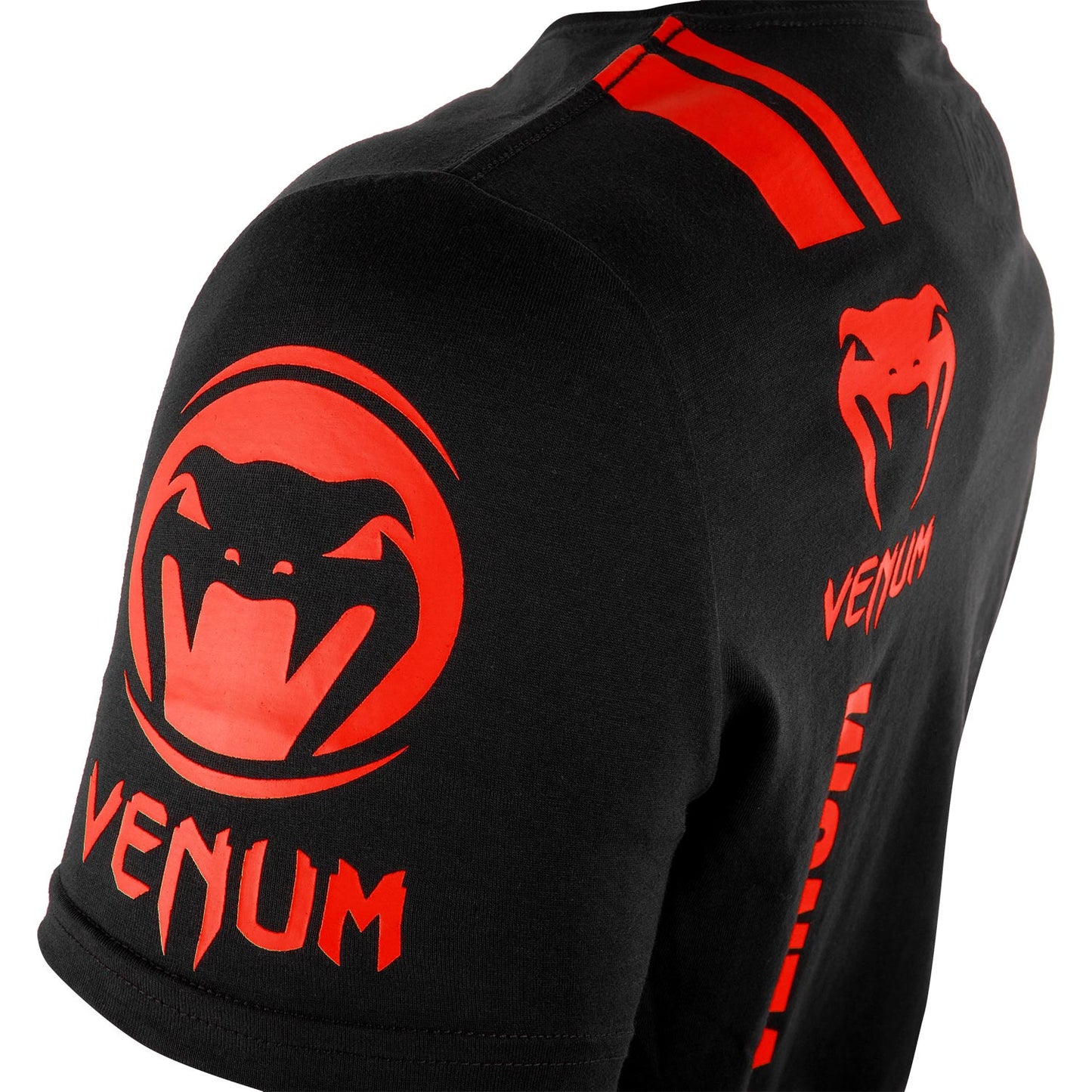 Venum Logos T-shirt - Zwart/Rood